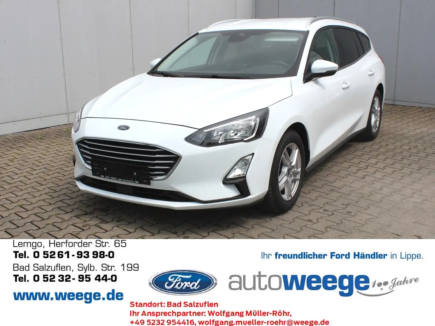 Ford Focus Cool & Connect 1,0 EcoBoost Start/Stopp Bianco - 1