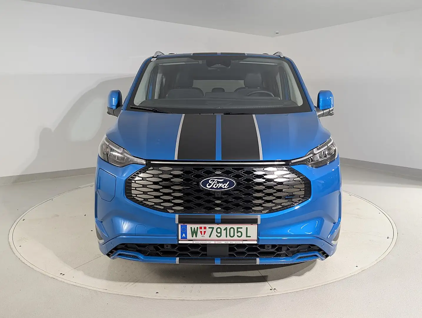 Ford Tourneo Custom Bus Elektro 160KW 320 L1H1 RWD Sport | FORD W22 Blauw - 2