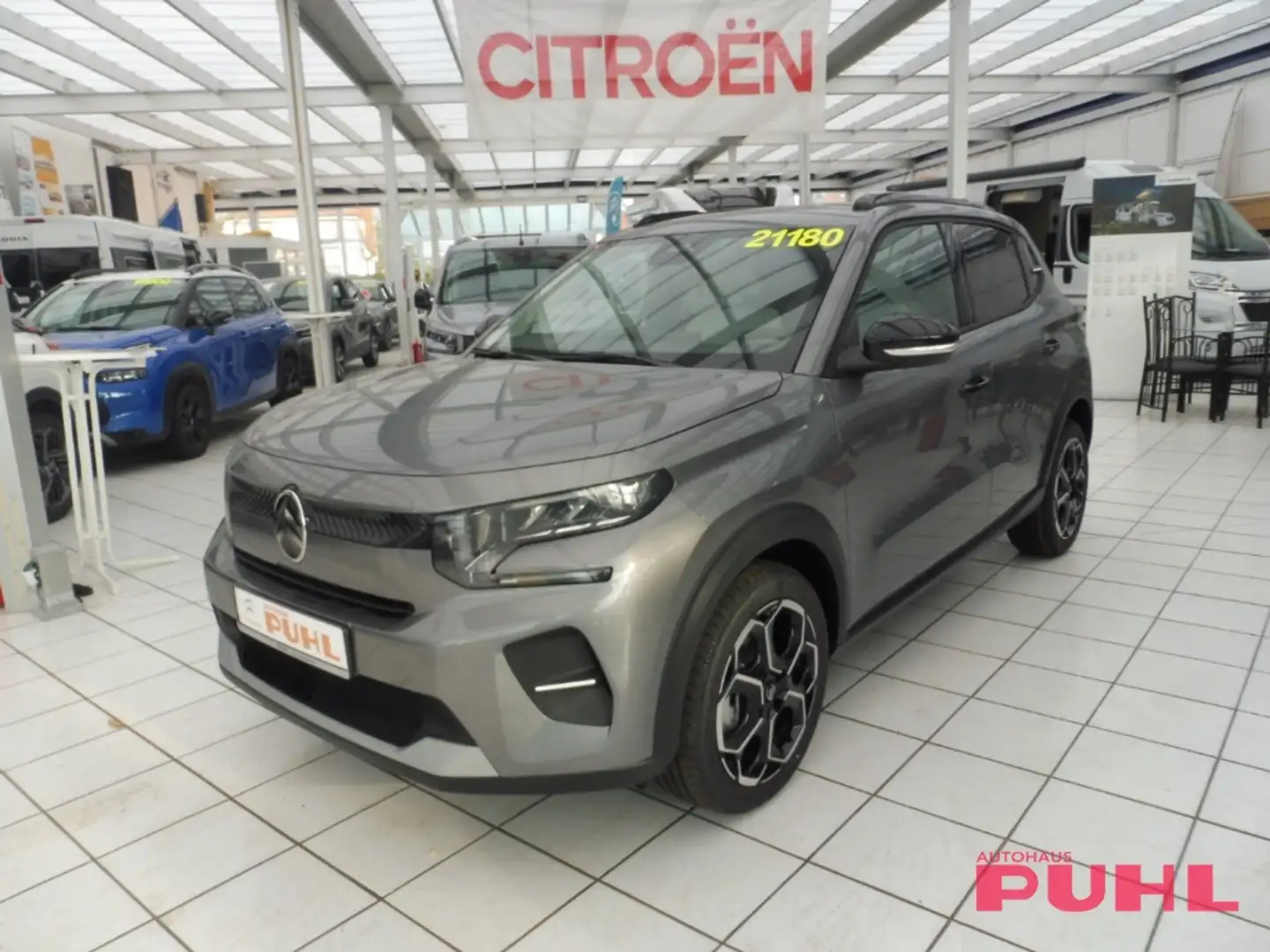 Citroen C3 Turbo 100 MAX 1.2,Heckkamera,Navi,Warner, Gris - 2