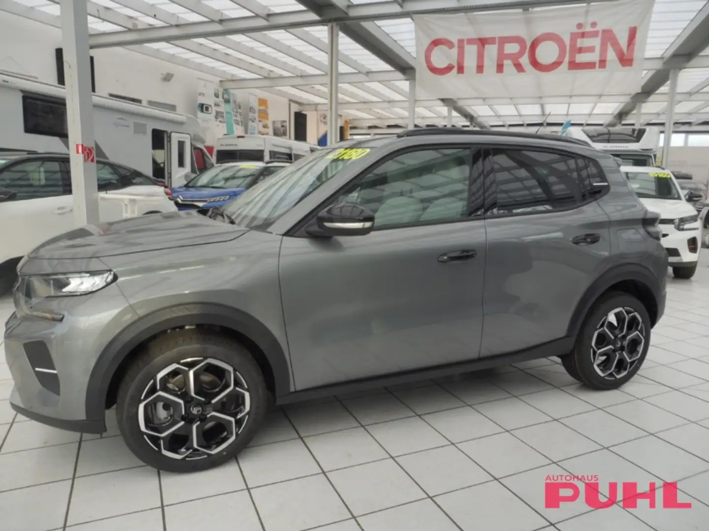 Citroen C3 Turbo 100 MAX 1.2,Heckkamera,Navi,Warner, Gris - 1