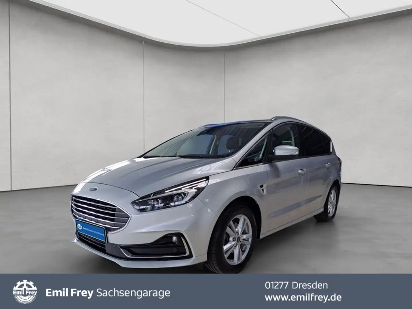 Ford S-Max 2.5 Duratec FHEV TITANIUM Navi*RFC* Parkass. Srebrny - 1