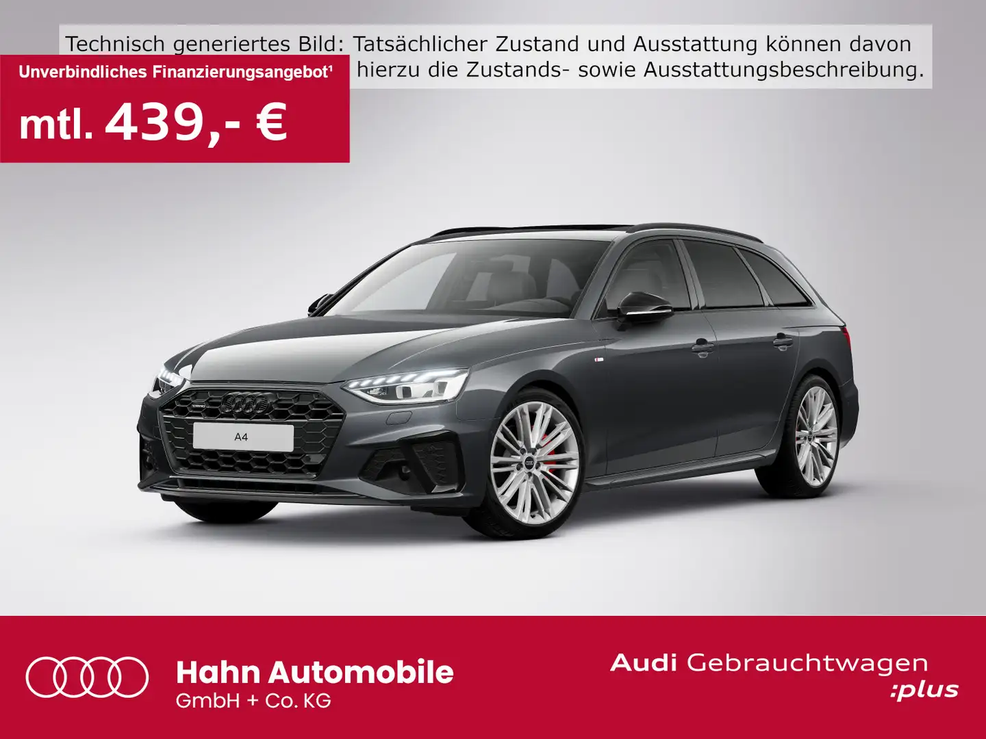 Audi A4 40TFSI quattro S-trc S-line AHK Pano Vi Grau - 1