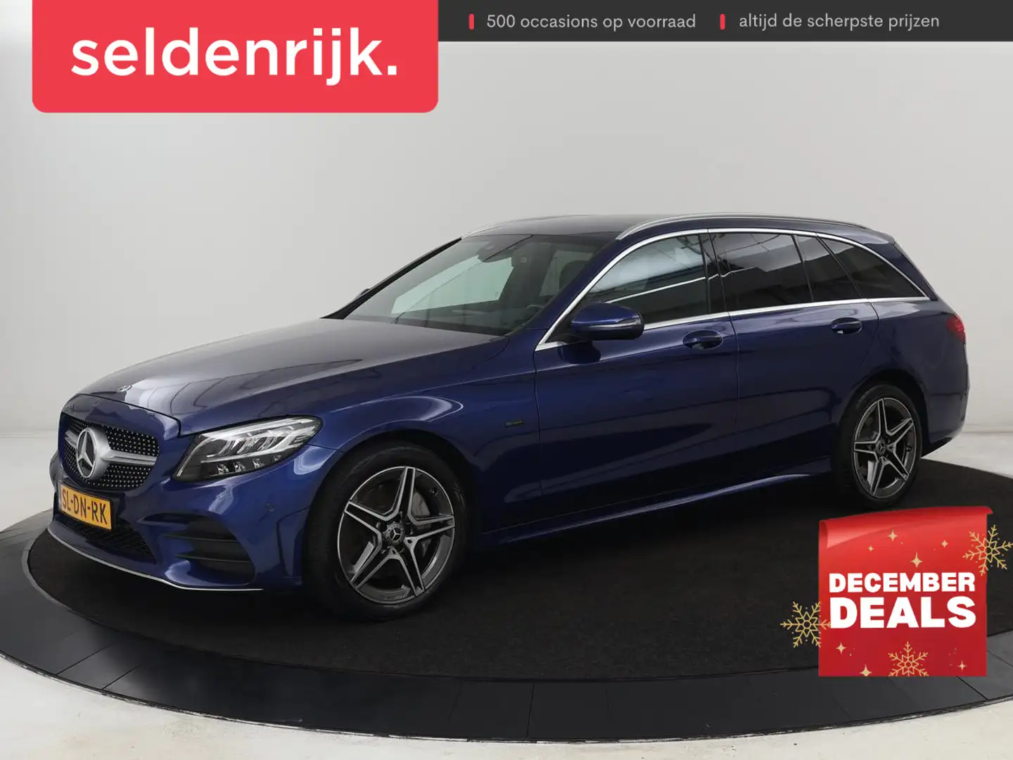 Mercedes-Benz C 300 300de AMG | Trekhaak | Stoelverwarming | Carplay | Blauw - 1