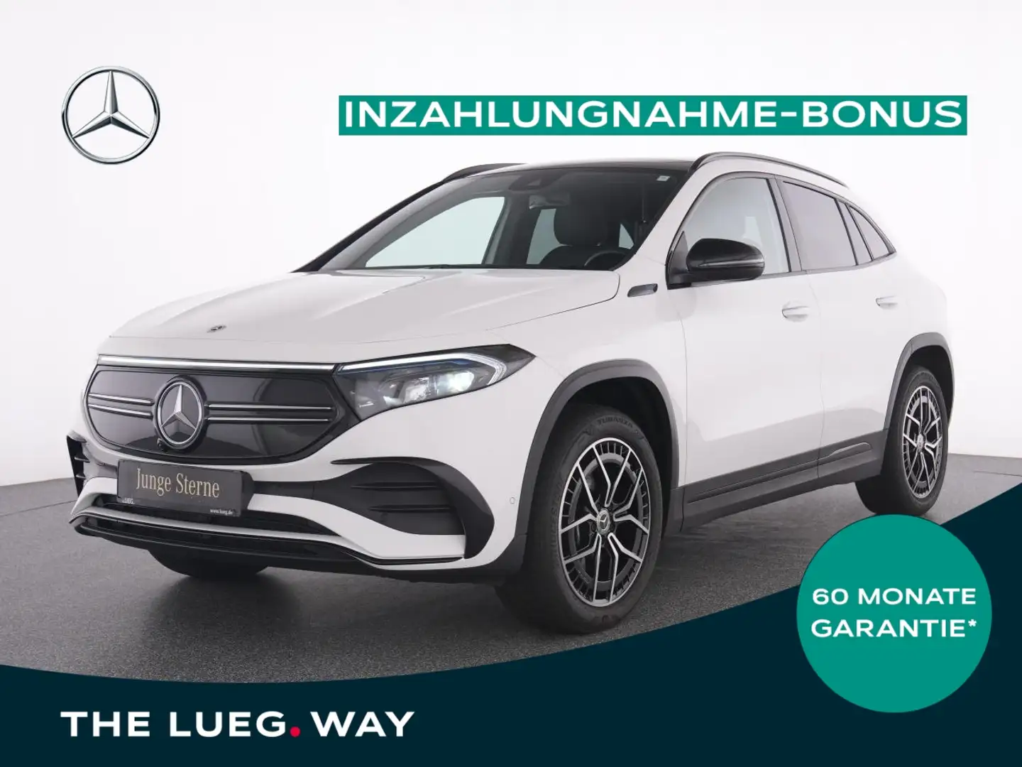 Mercedes-Benz EQA 350 4M AMG+Pano+AHK+LED+KeyG+Tot+Sound+EHeck Weiß - 1
