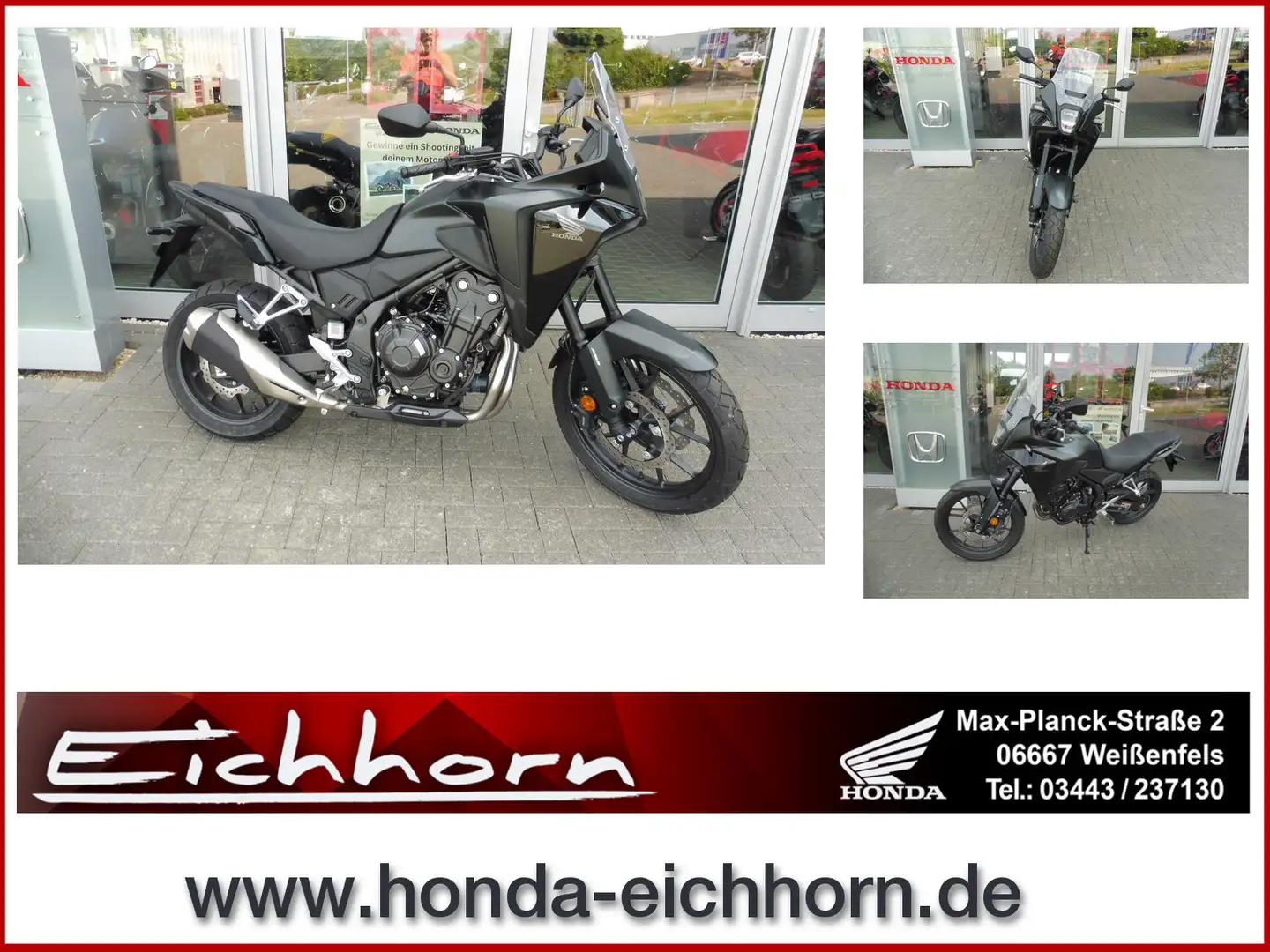 Honda CB 500 NX 500 CB 500X ABS+LED A2/35KW SOFORT VERFÜGBAR Negru - 1