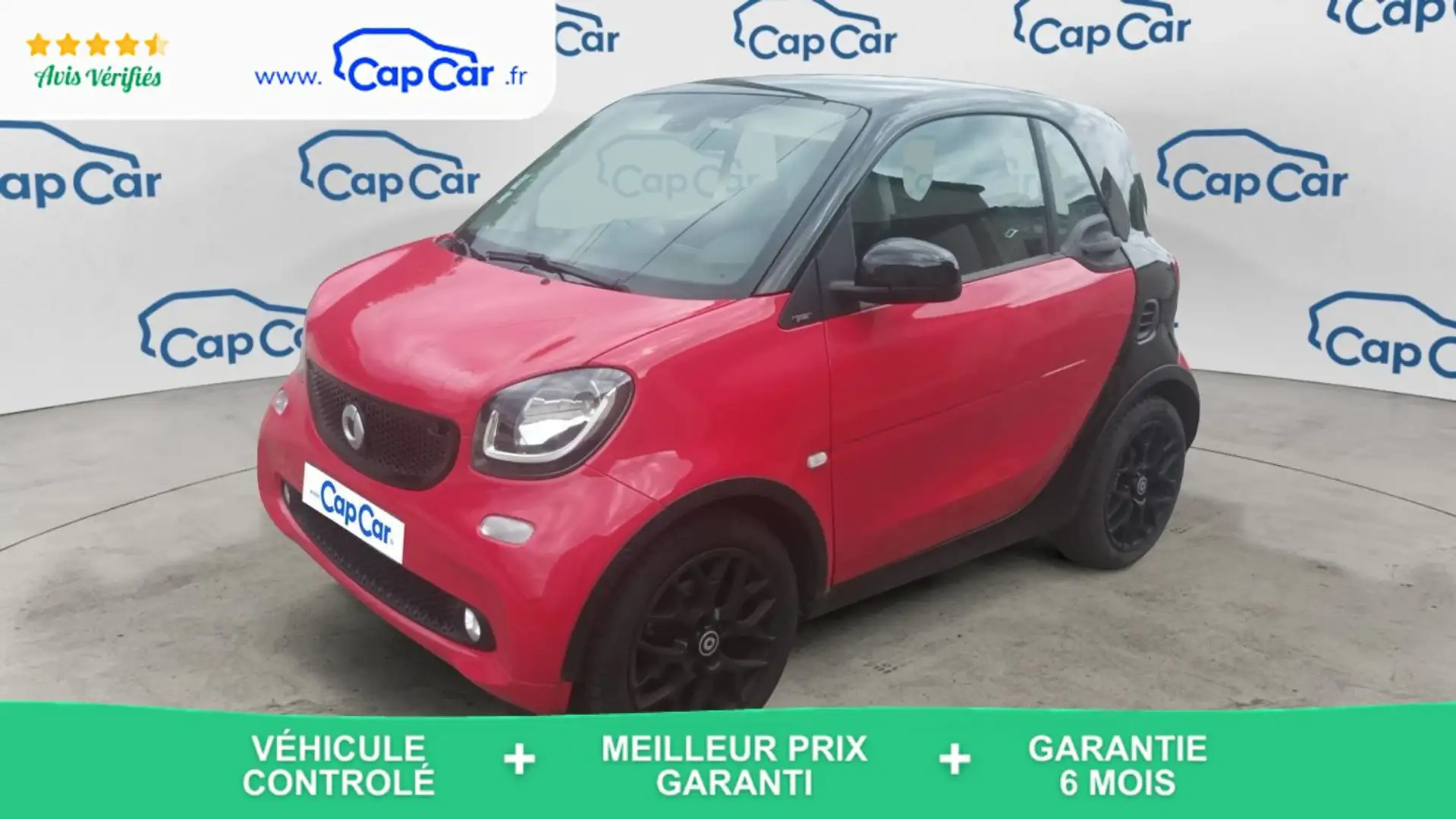 smart forTwo 1.0 71 Prime - Automatique Rouge - 1