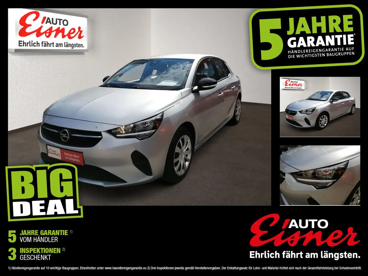 Opel Corsa EDITION 1.2 Berganfagrhilfe, Tempomat Silber - 1