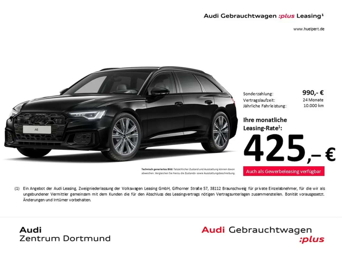 Audi A6 Avant 50 quattro S LINE PANO AHK 360°CAM LM20 Schwarz - 1