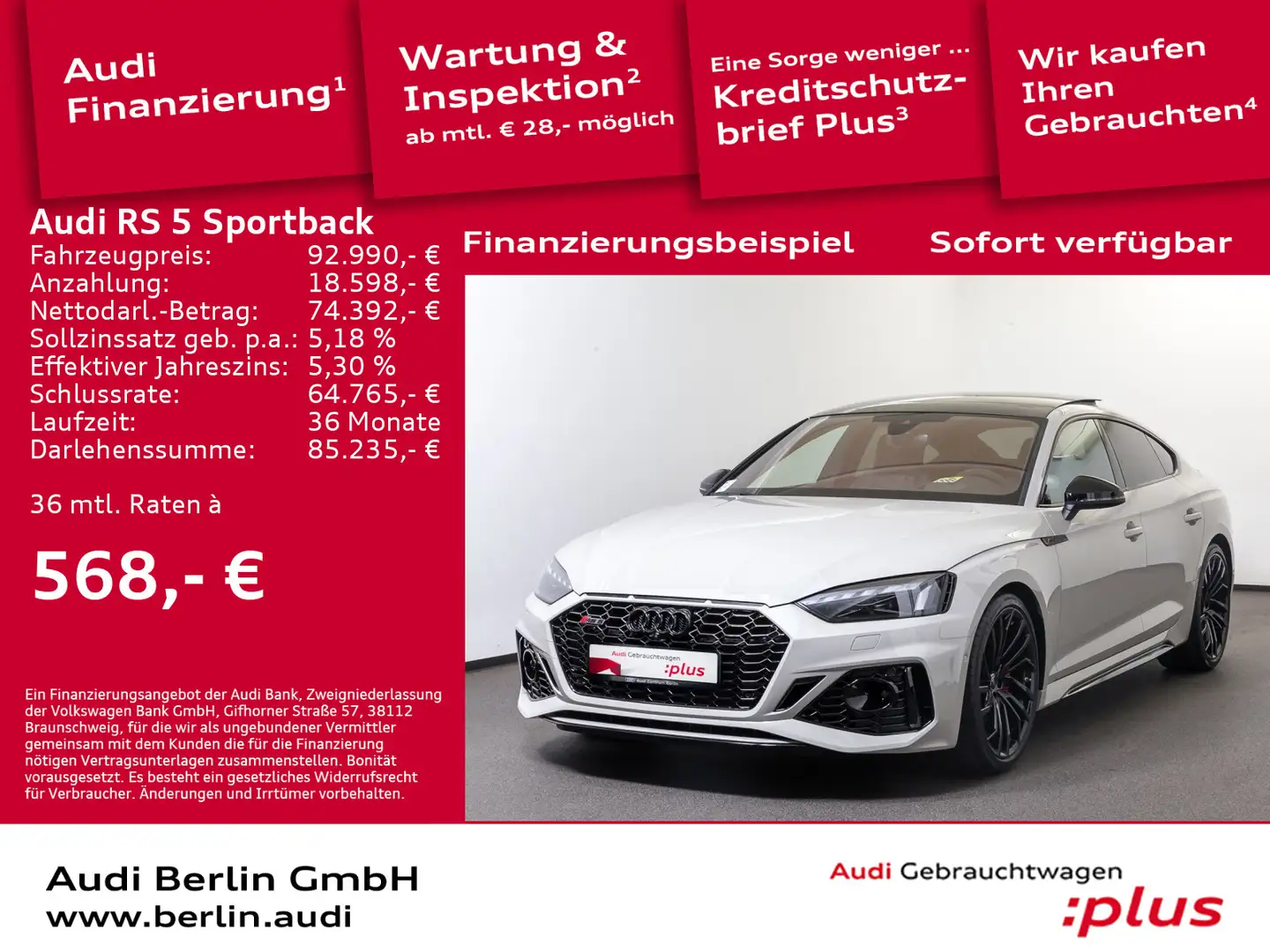 Audi RS5 tiptronic Beige - 1