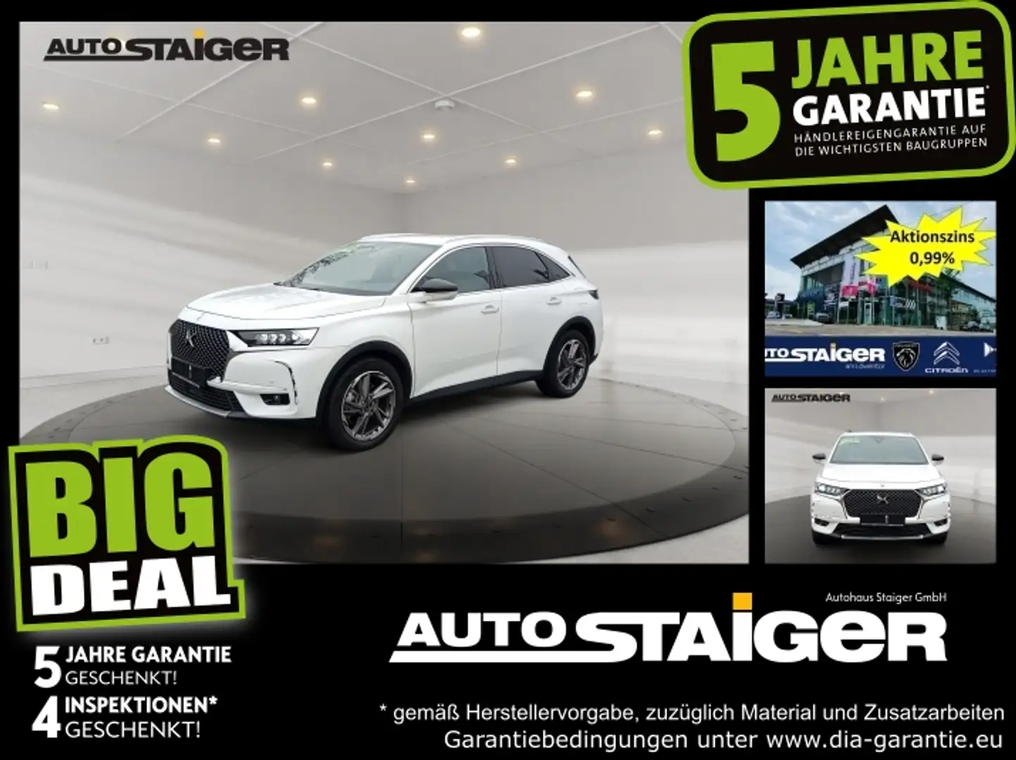 DS Automobiles DS 7 Crossback DS7 Crossback E-Tense Rivoli *Leder*Navi*AHK* Fehér - 1