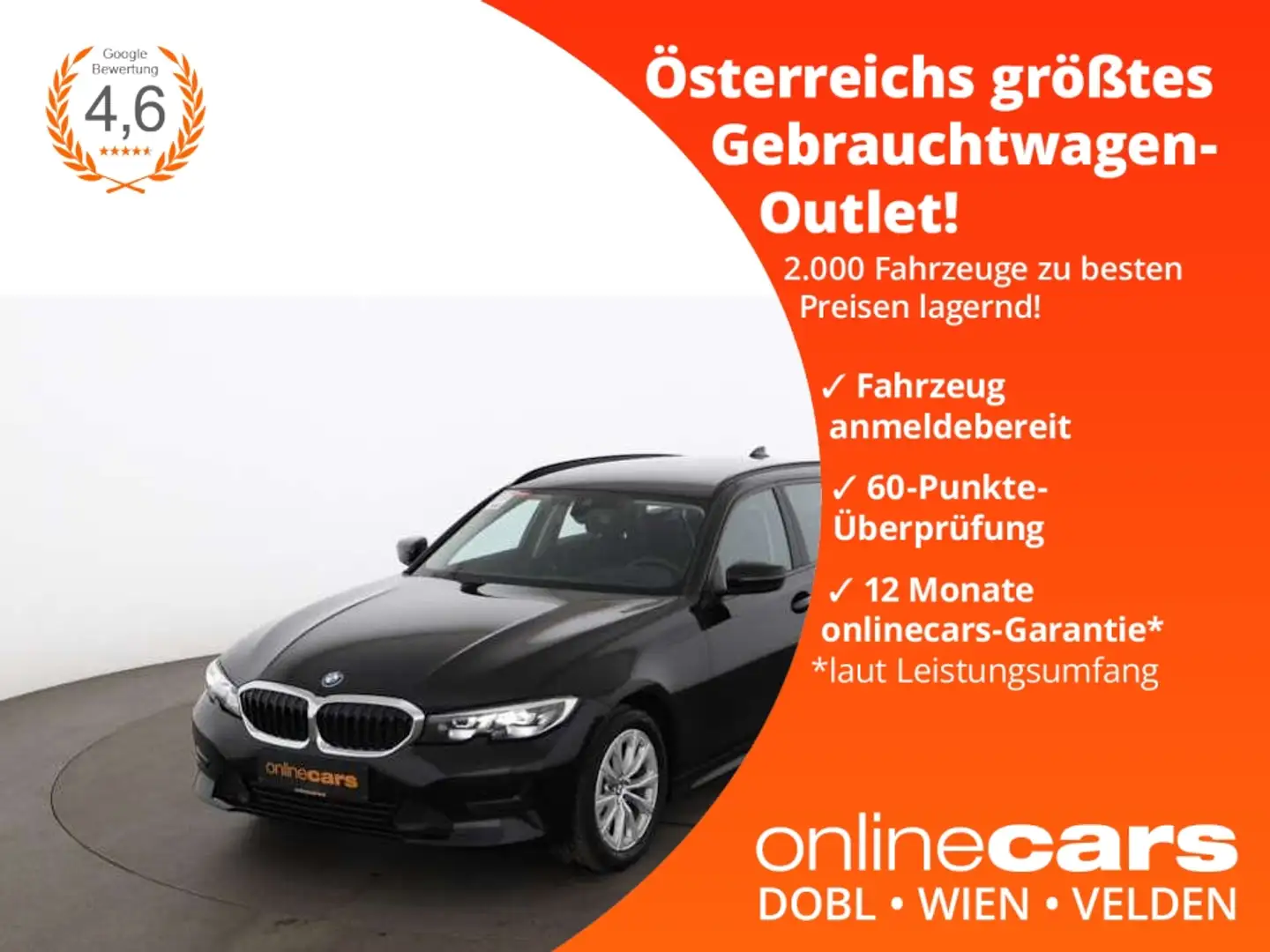 BMW 318 d Touring Advantage Aut LED HEAD-UP NAV ASSIST Schwarz - 1