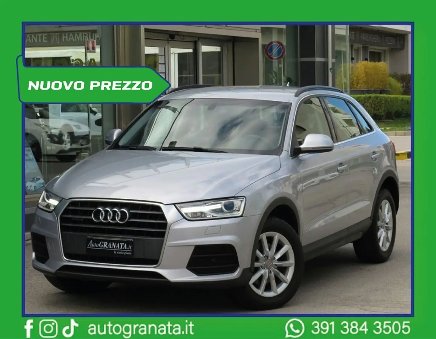 Audi Q3 2.0TDI 150cv Quattro S tronic Busin. Navi/Full Led Gris - 1