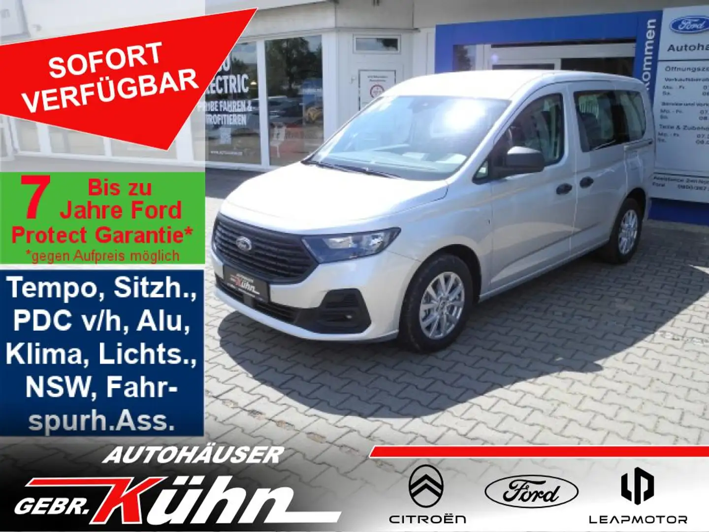 Ford Tourneo Connect 1.5 TREND - Sitzh., Allw., Navi, Tempo, PDC Argent - 1
