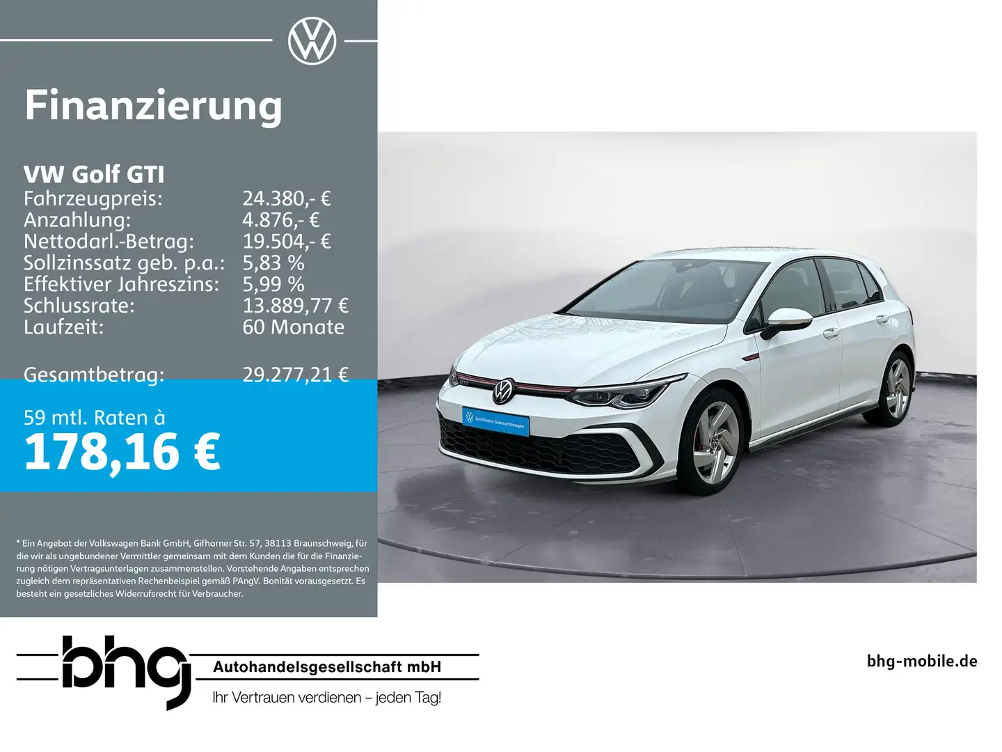 Volkswagen Golf GTI 2.0 TSI DSG Blanc - 1