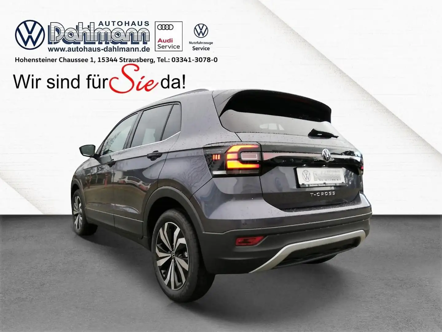 Volkswagen T-Cross 1.0 TSI STYLE LED ACC PDC KAMERA Bluetooth Grau - 2