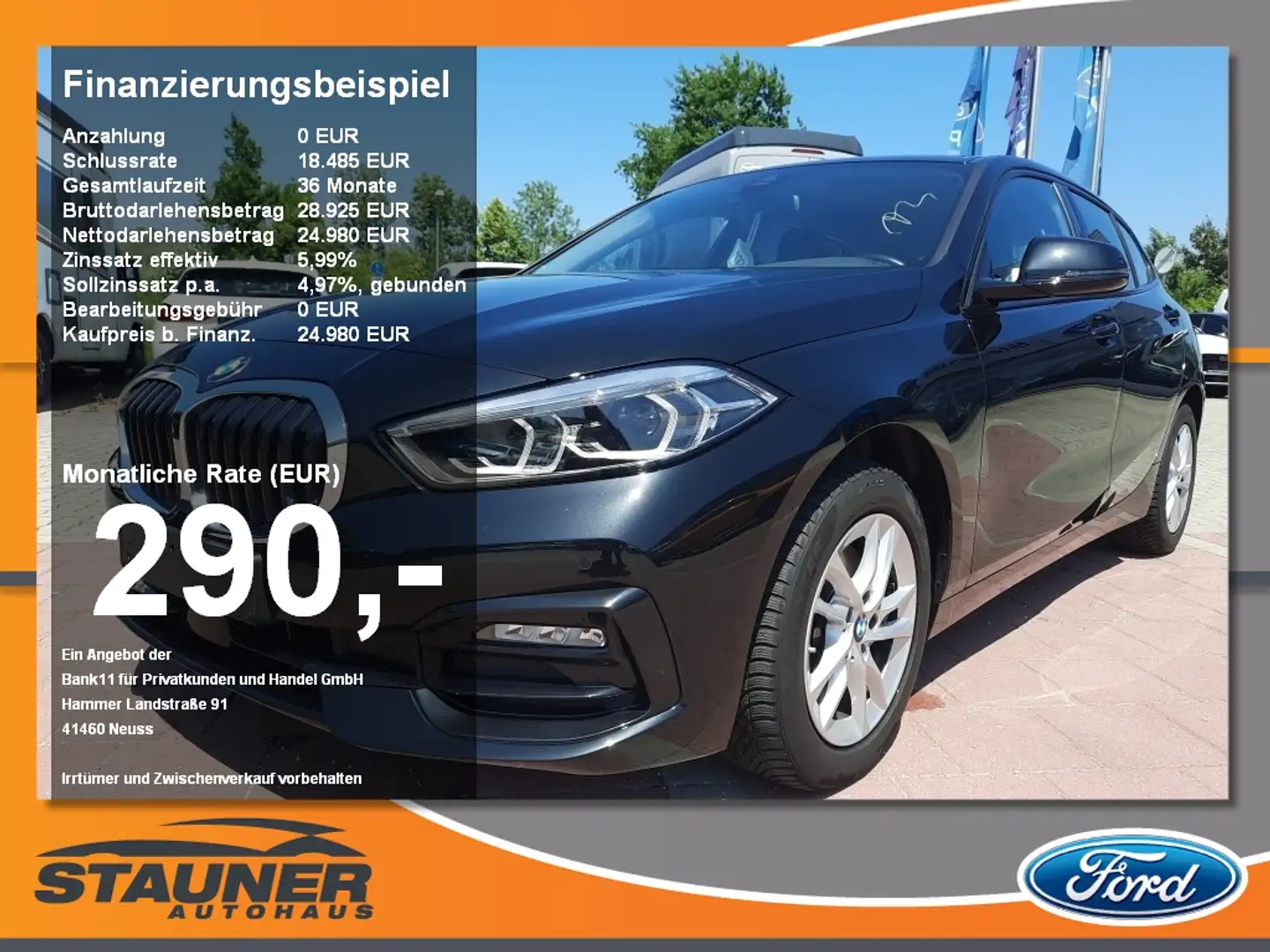 BMW 118 i Sport Line LED PDC Navi Sitz/-Lenkradheiz. Schwarz - 1