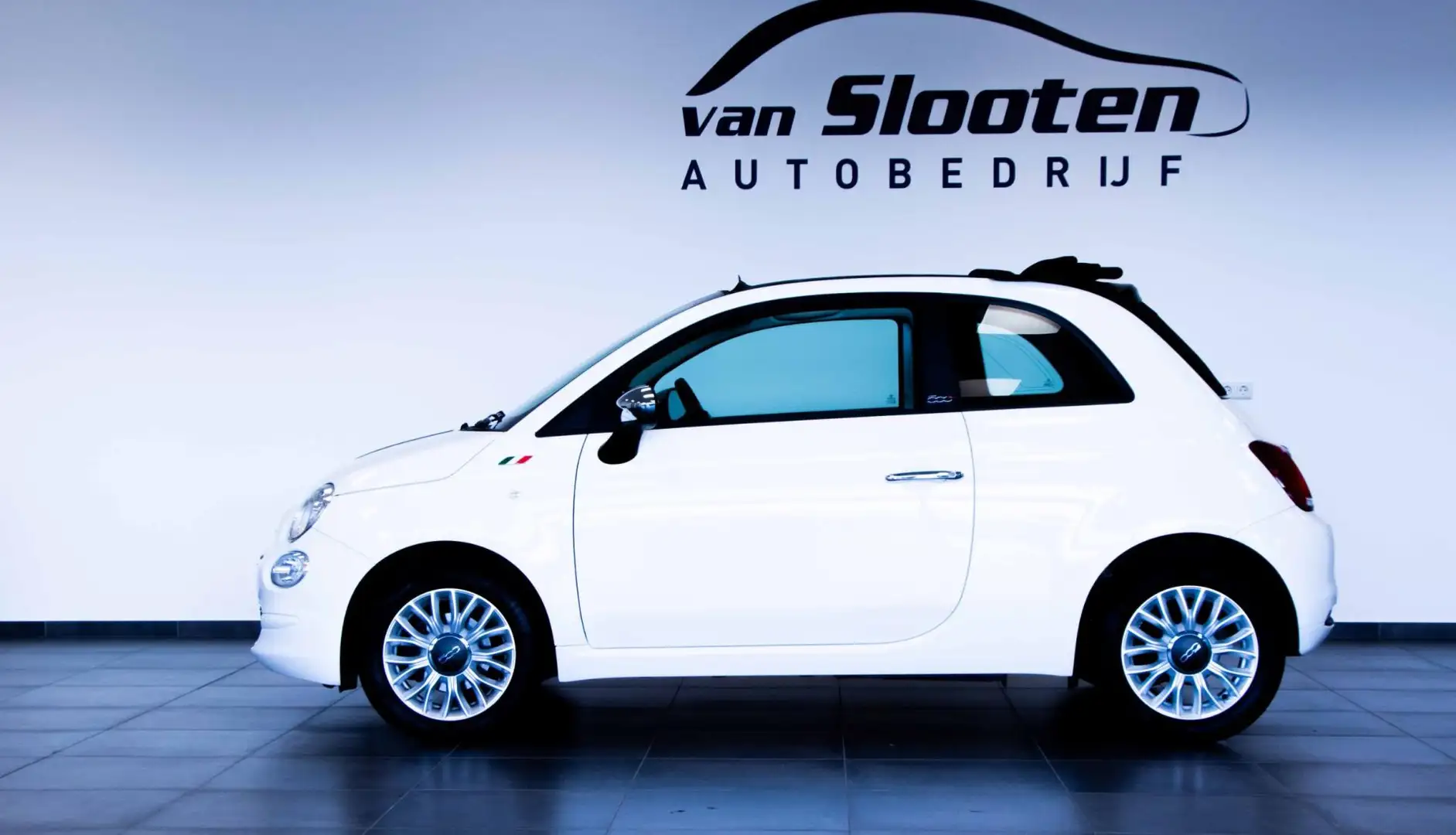 Fiat 500C 0.9 TwinAir Turbo Young| Electrisch Softop | Cruis Wit - 2
