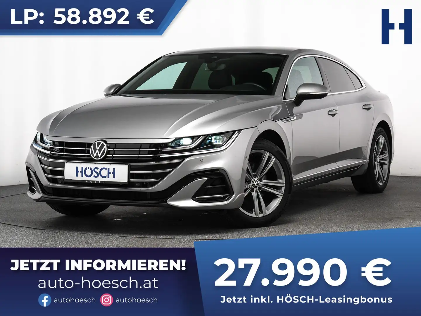 Volkswagen Arteon R-Line eHybrid IQ.DRIVE R-KAM TOP-ANGEBOT ++ Silber - 1