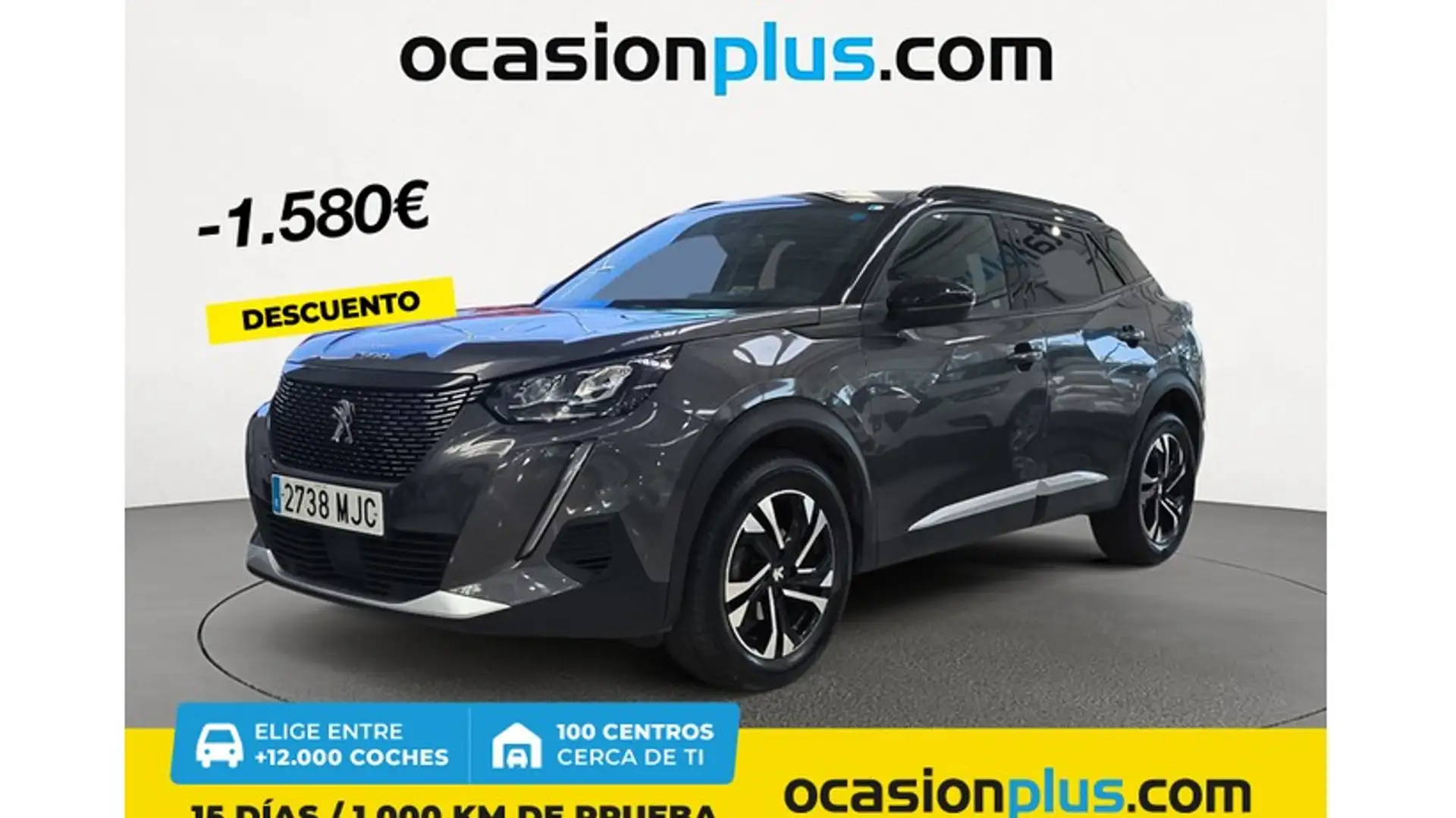 Peugeot 2008 1.2 PureTech S&S Allure Pack EAT8 130 Gris - 1