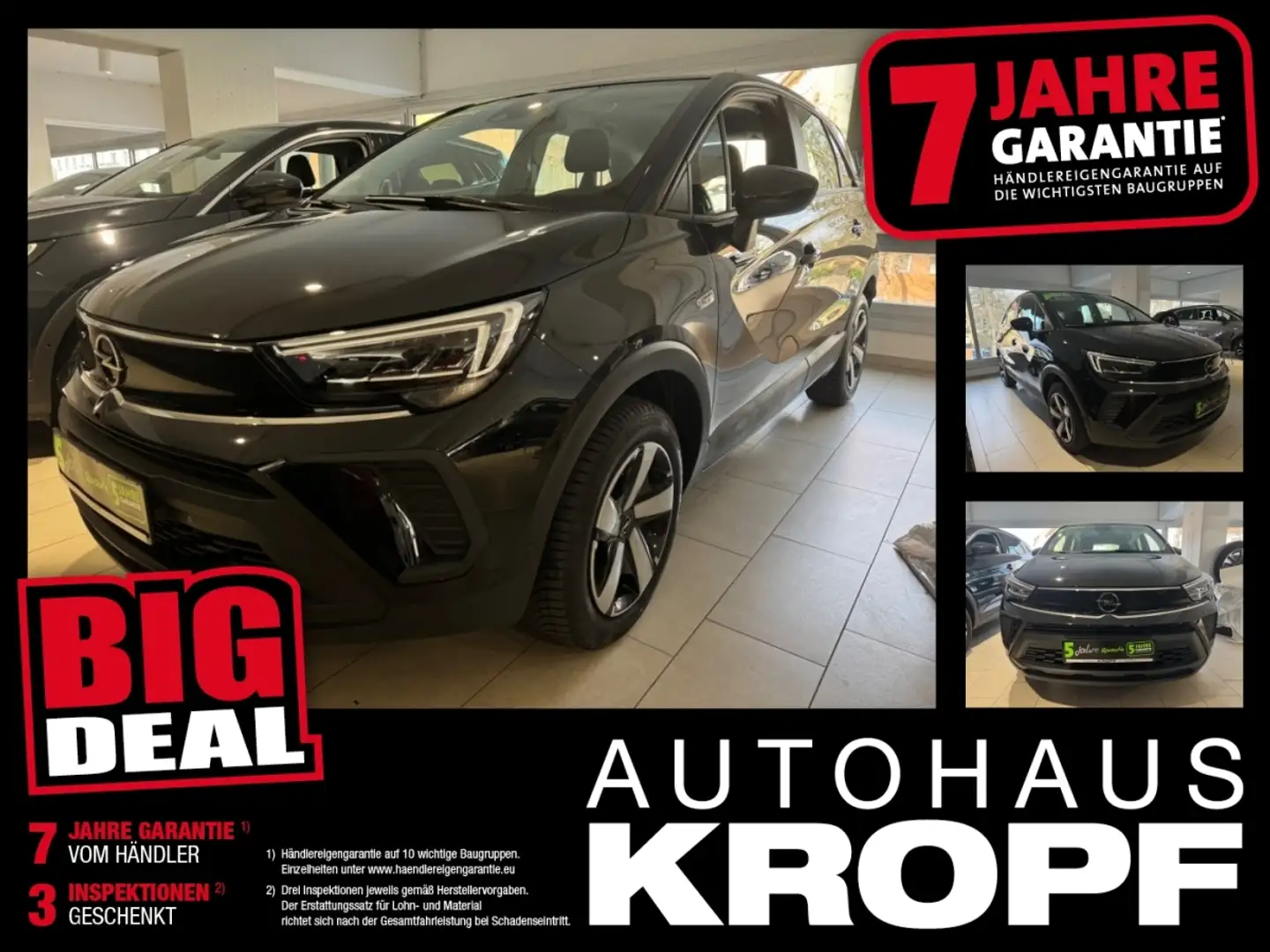 Opel Crossland 1.2 Turbo Enjoy *8-FACH* SpurH KAM Navi Schwarz - 1