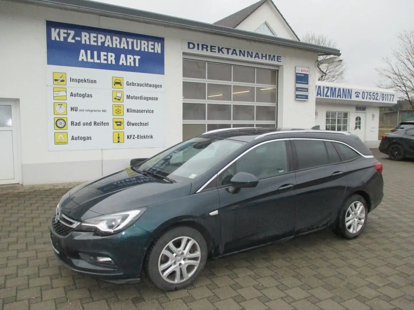 Opel Astra K Sports Tourer Innovation, Leder, Navi Grün - 1