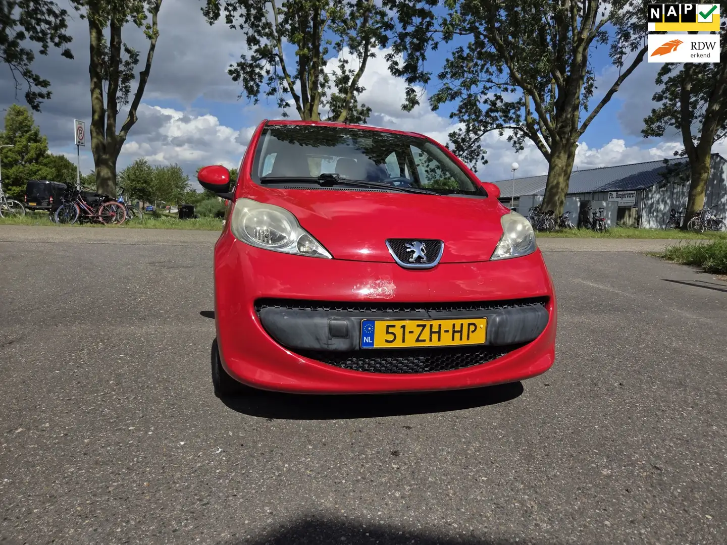 Peugeot 107 1.0-12V XS- 5 DEURS- ELECTRISCHE RAMEN- GOED ONDER Rood - 1
