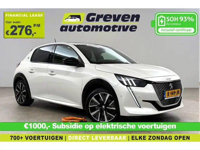 Peugeot e-208 EV GT 50 kWh | Snelladen | SOH 93% | Pano | Sfeer