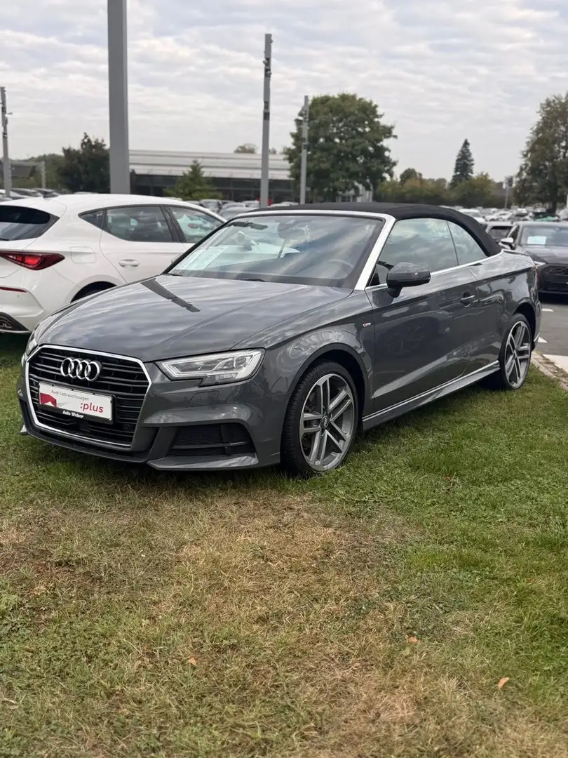 Audi A3 Cabriolet 1.5TFSI S LINE KOPFRAUMHZ LED ACC Gris - 1