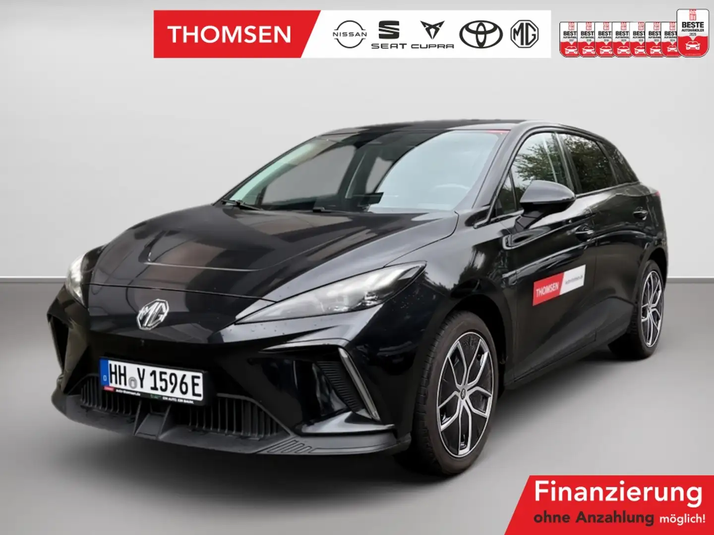 MG MG4 Luxury ACC+AUT+LED+Fernlichtass.+PDC+SpurH Zwart - 1