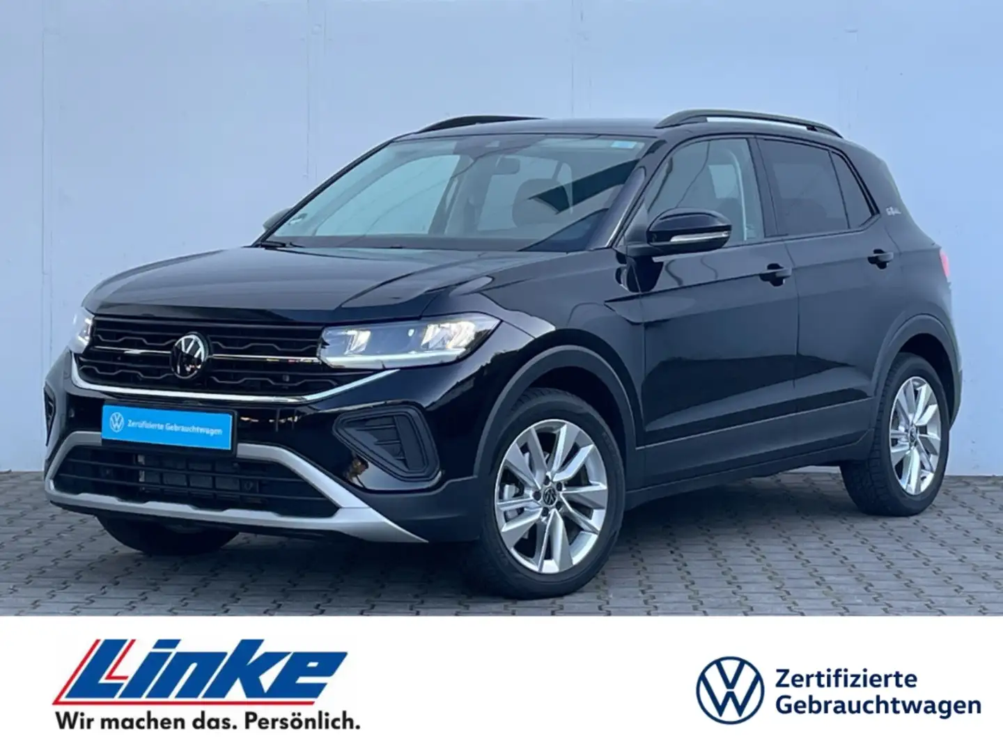 Volkswagen T-Cross 1.0 TSI DSG Goal AHK/Kamera/Navi/ACC/LED/App-Conne Schwarz - 1