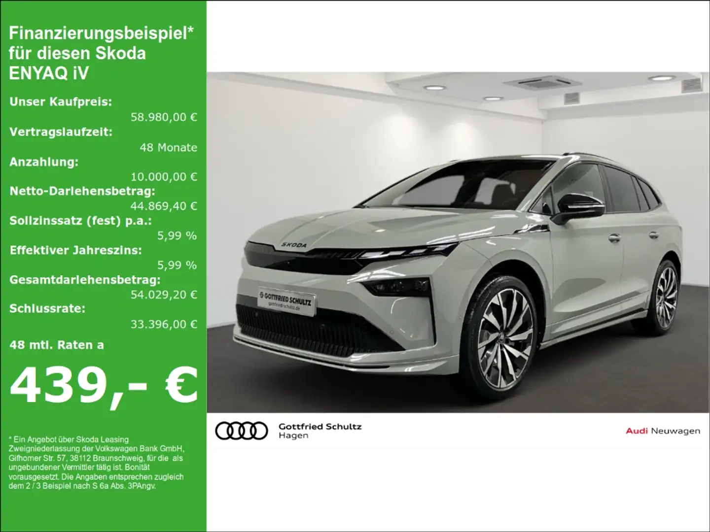 Skoda Enyaq 85x Sportline 4x4 neues Modell! Grigio - 1