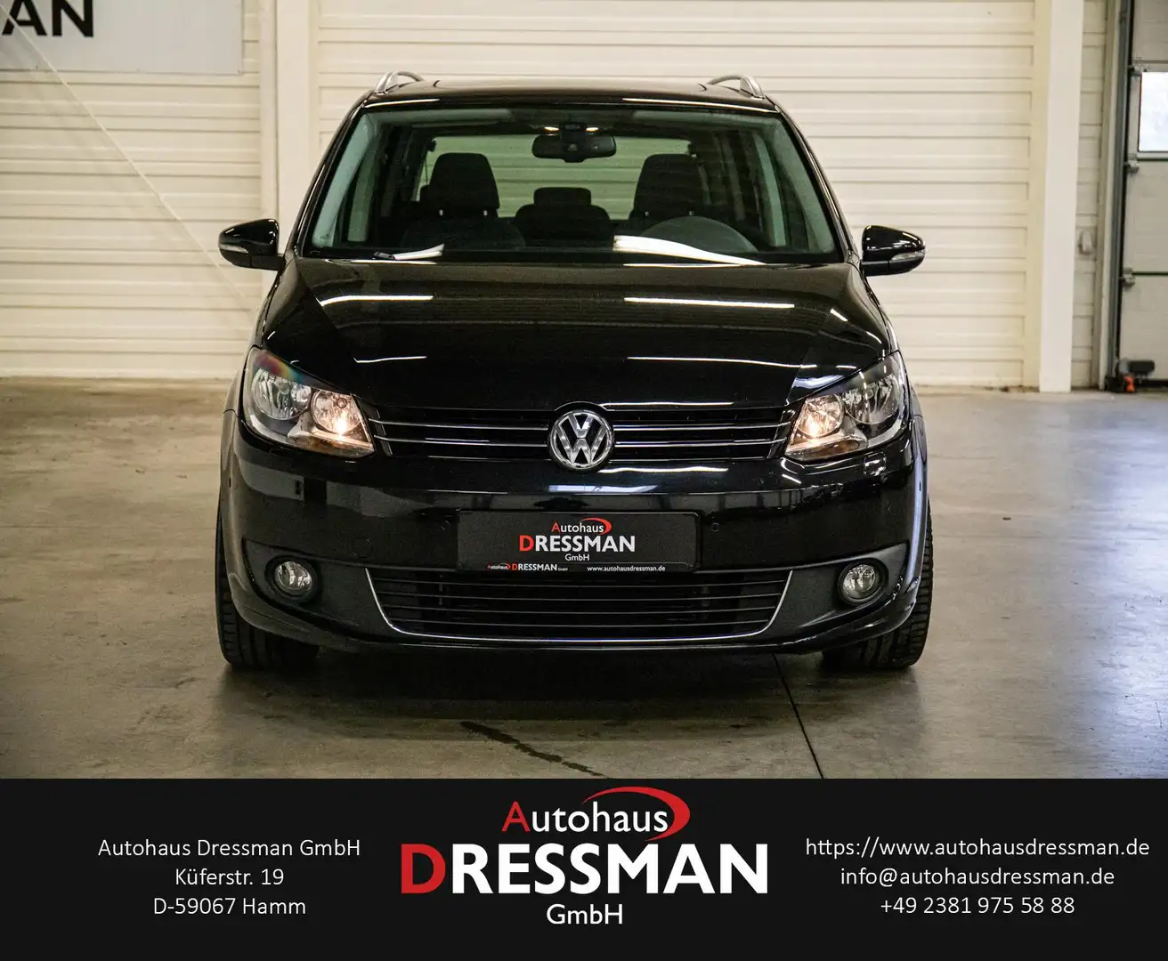 Volkswagen Touran 2.0 TDI AHK PANORAMA TEMPOMAT 7-SITZE Zwart - 2