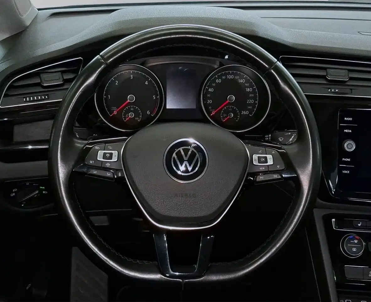 Volkswagen Touran 2.0 TDI Comf,1.Hand,Navi,ACC,AHK,7-Sitzer, миниатюра 14