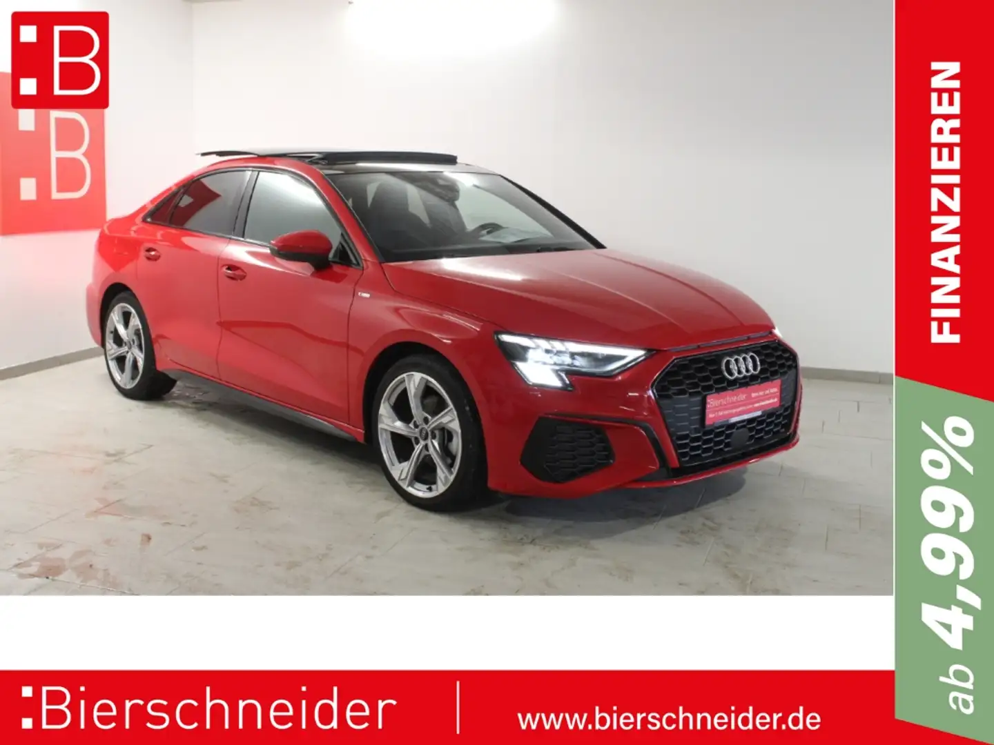 Audi A3 Lim. 35 TFSI S tronic 2x S-Line  Black Style ACC M Rot - 1