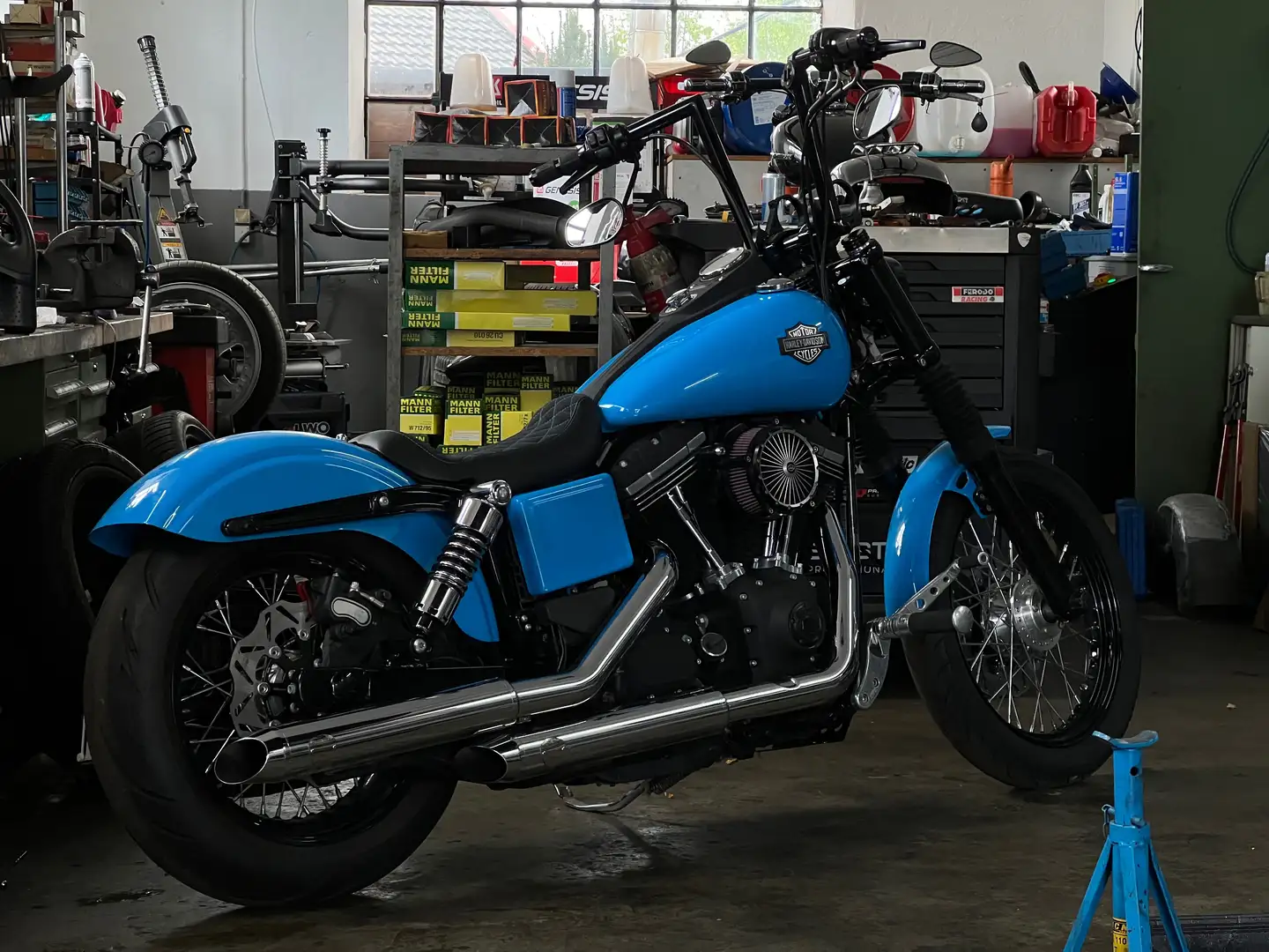 Harley-Davidson Dyna Street Bob Harley-Davidson Dyna Street Bob FXDB TC103 2014 Blu/Azzurro - 1