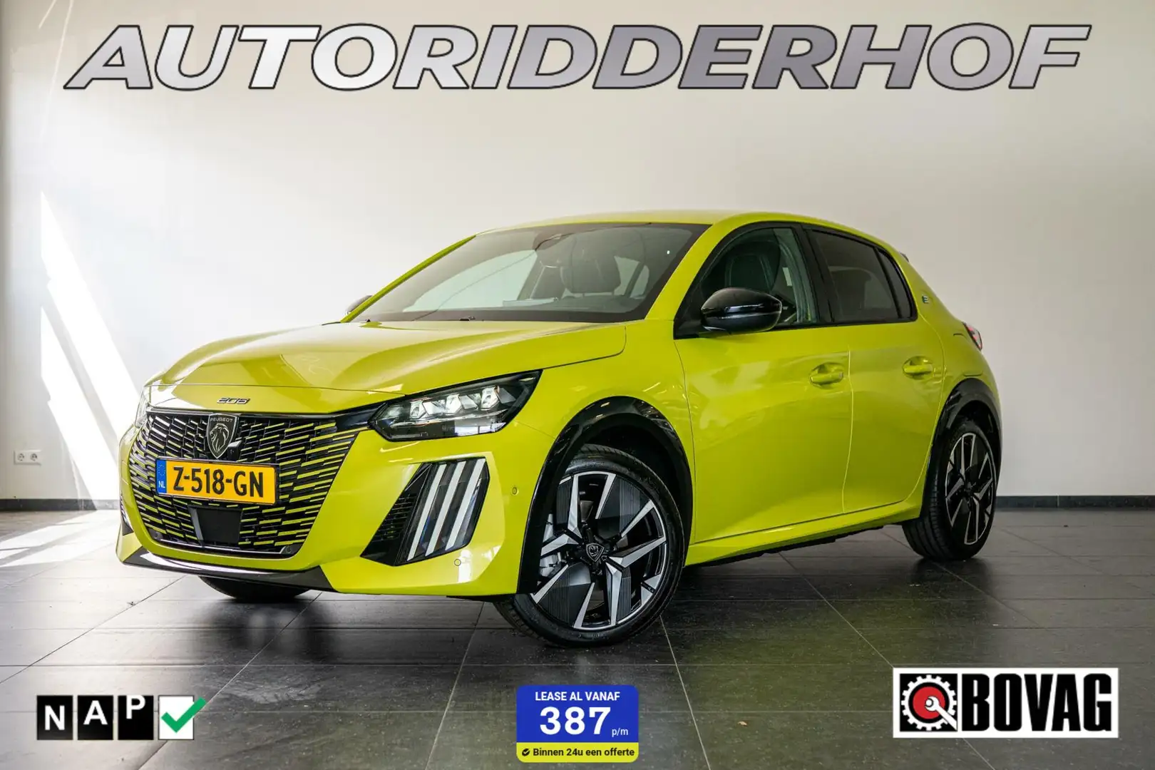 Peugeot e-208 Nieuwe EV GT 51 kWh | Vol opties! Geel - 1