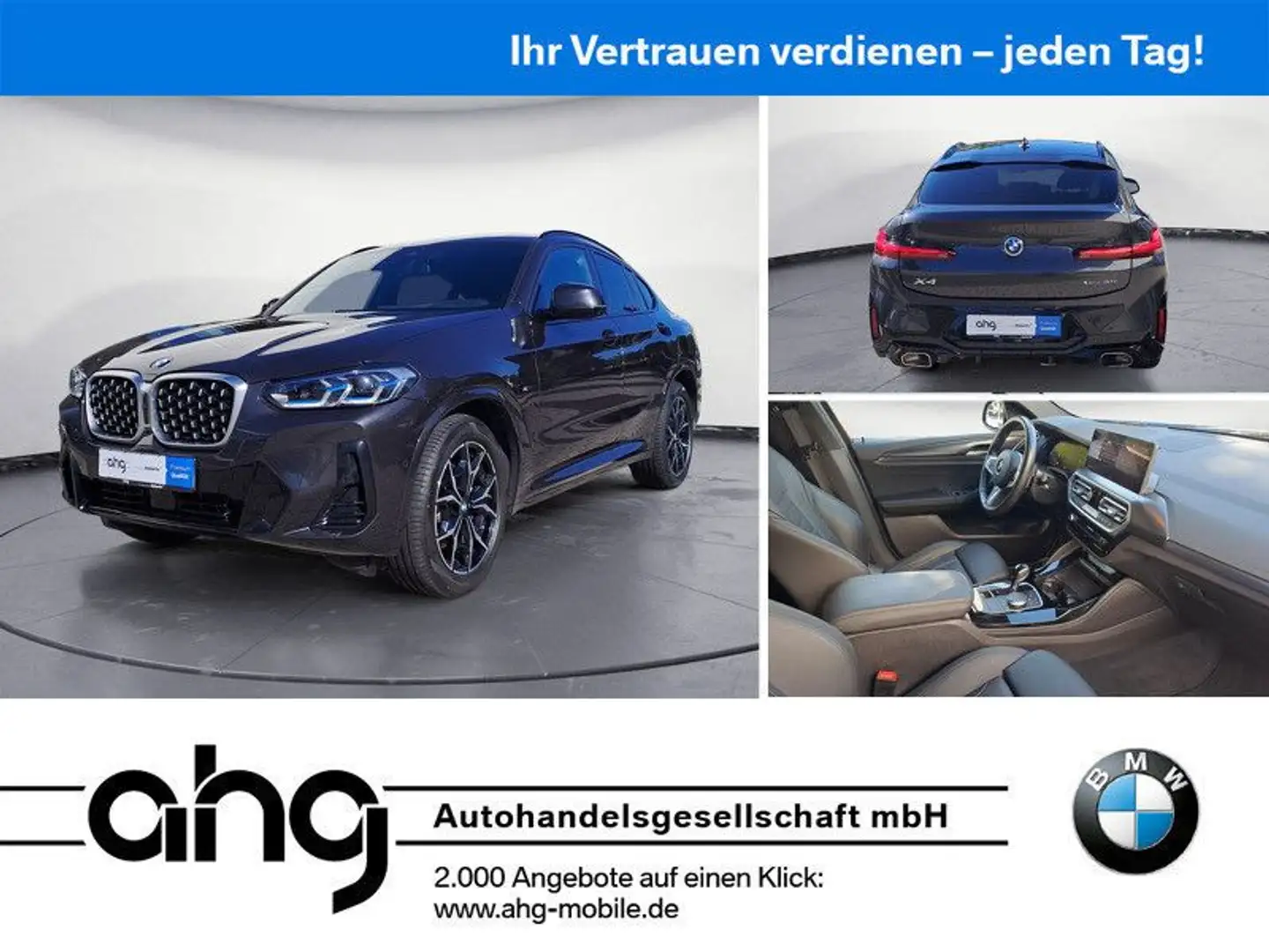 BMW X4 xDrive30i M Sportpaket AHK Laserlicht ACC Sta Grau - 1