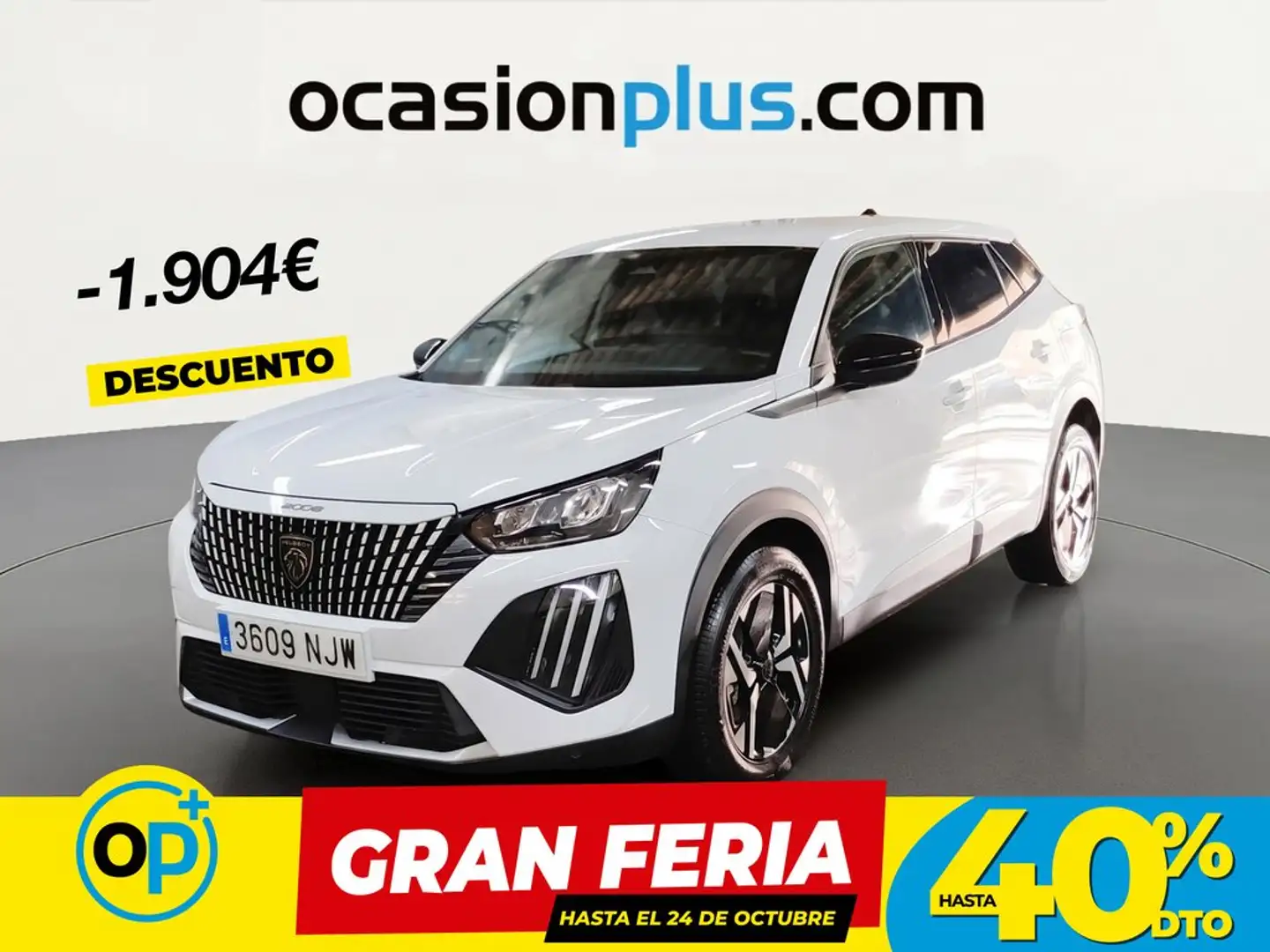Peugeot 2008 Hybrid Allure eDCS6 145 Blanco - 1