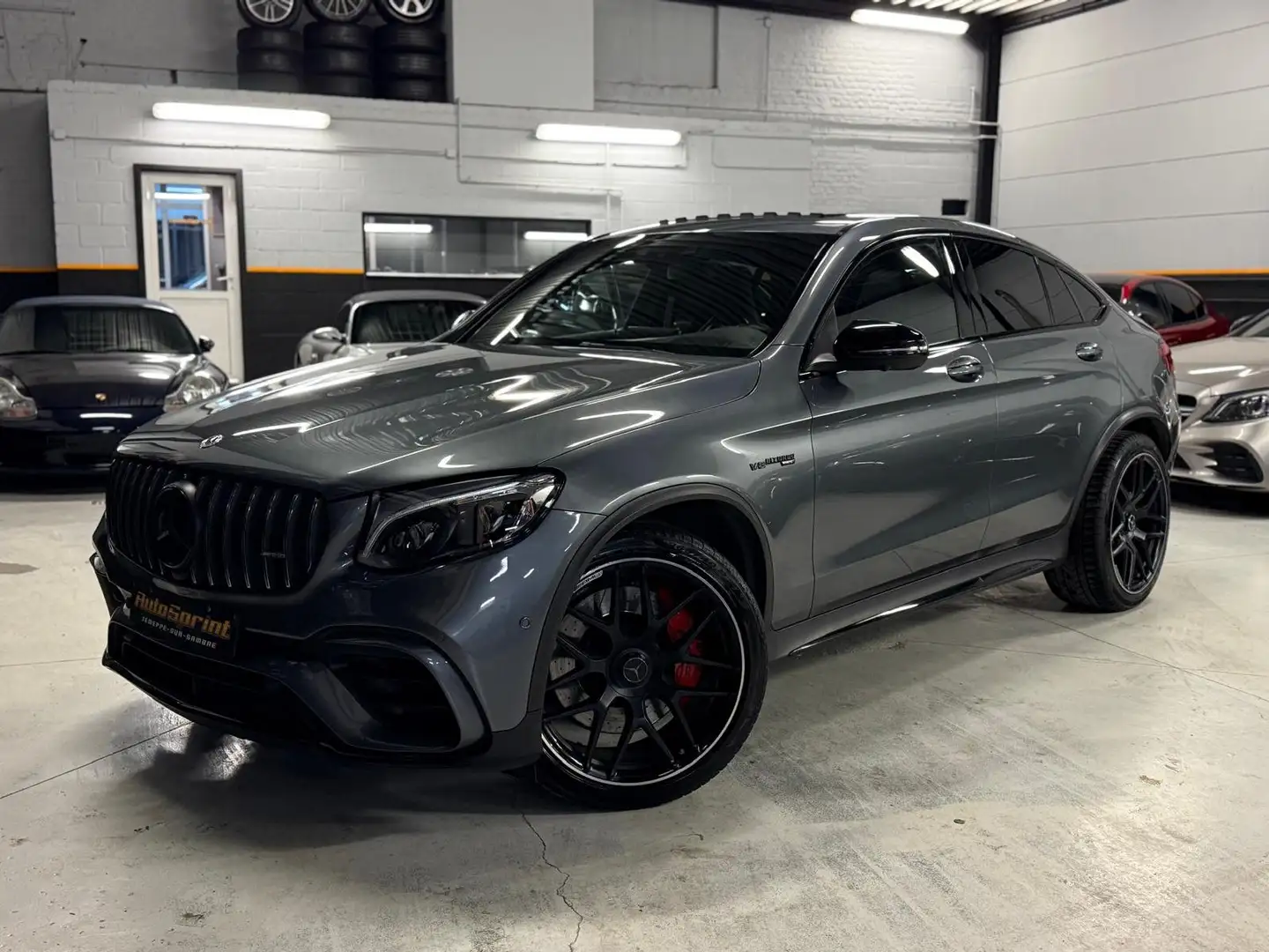 Mercedes-Benz GLC 63 AMG S * TVA 21% * TO * SOUND * SIEGES COQUE * CARBON Gris - 2