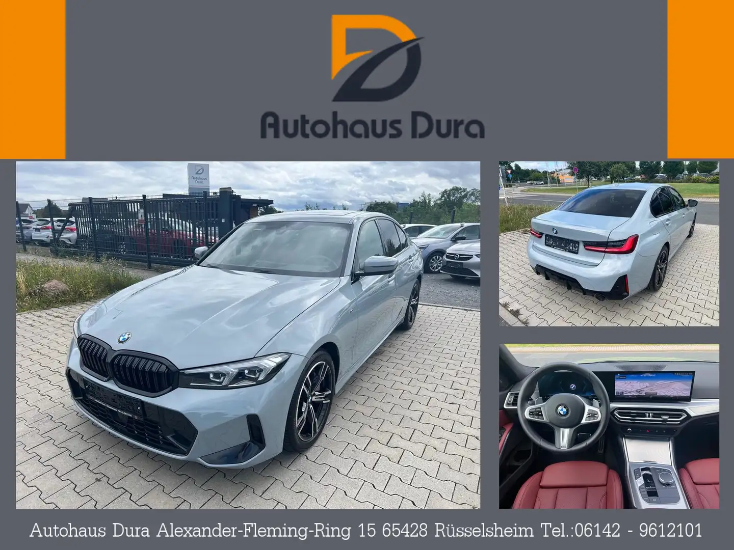 BMW 330 330i M Sport Limousine Aut. Navi+Led+Leder+Shz Grijs - 1