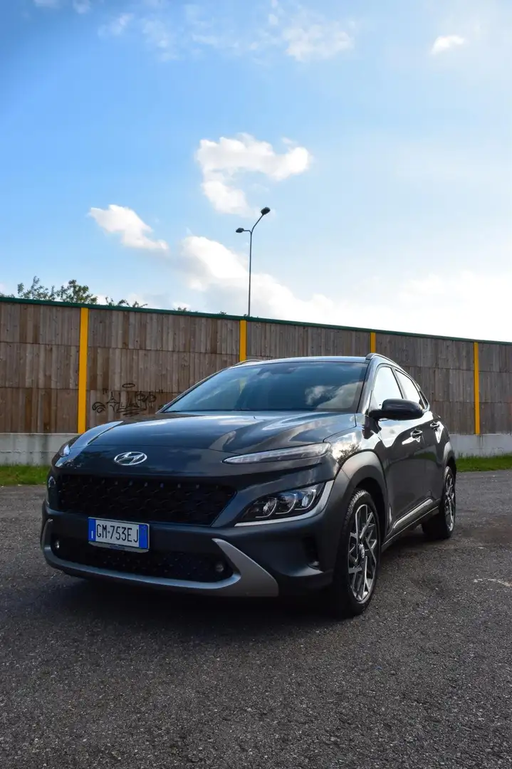 Hyundai KONA Kona I 2023 1.6 gdi hev Xline 2wd 141cv dct Grigio - 1