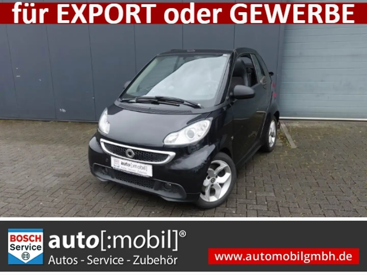 smart forTwo 1.0 mhd+PULSE+NAVI+Cabrio+SERVO Schwarz - 1