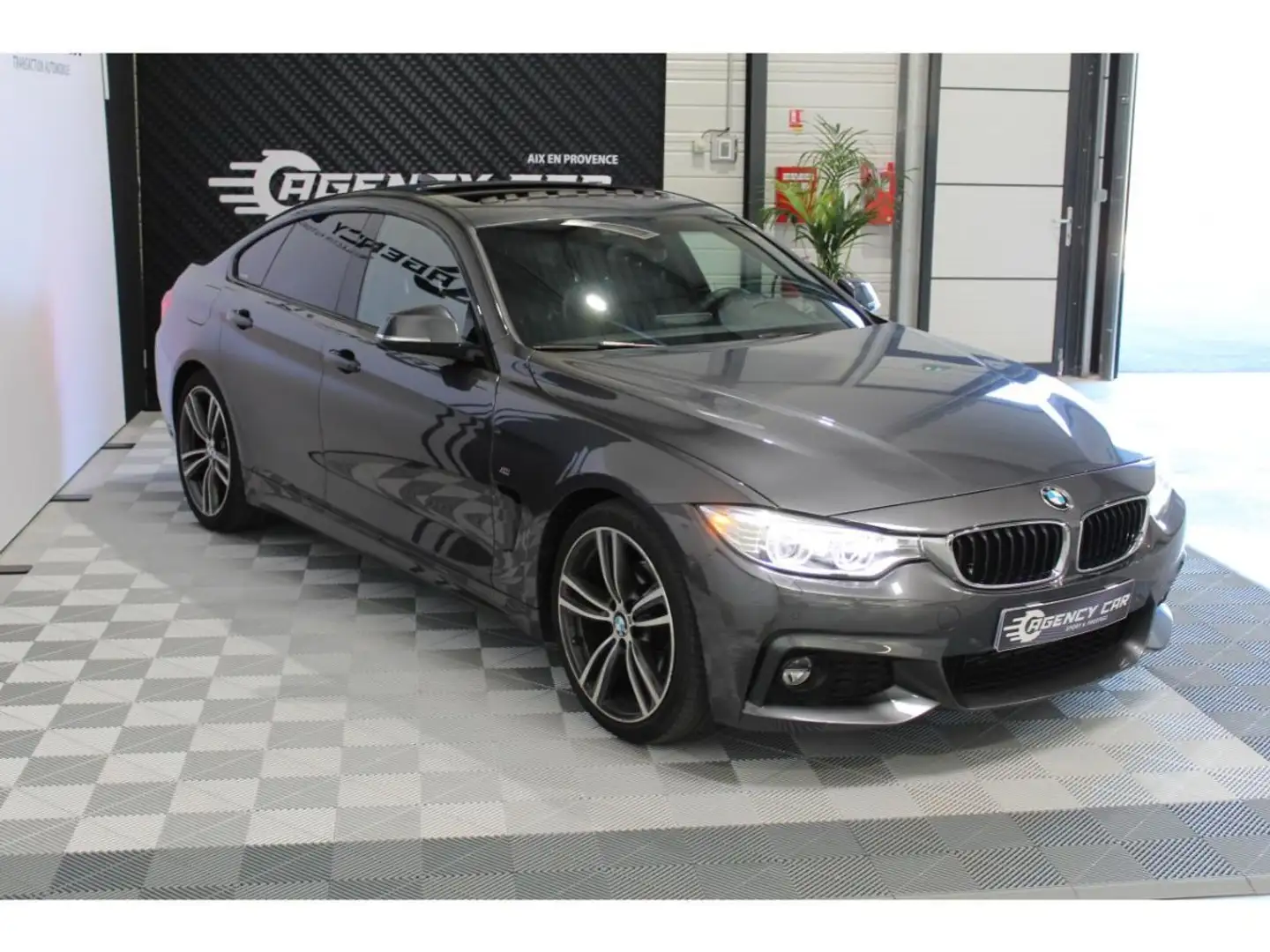 BMW 420 SERIE 420d Coupé M Sport - BVA Sport F36 420d - TOIT OUVRANT Gris - 2