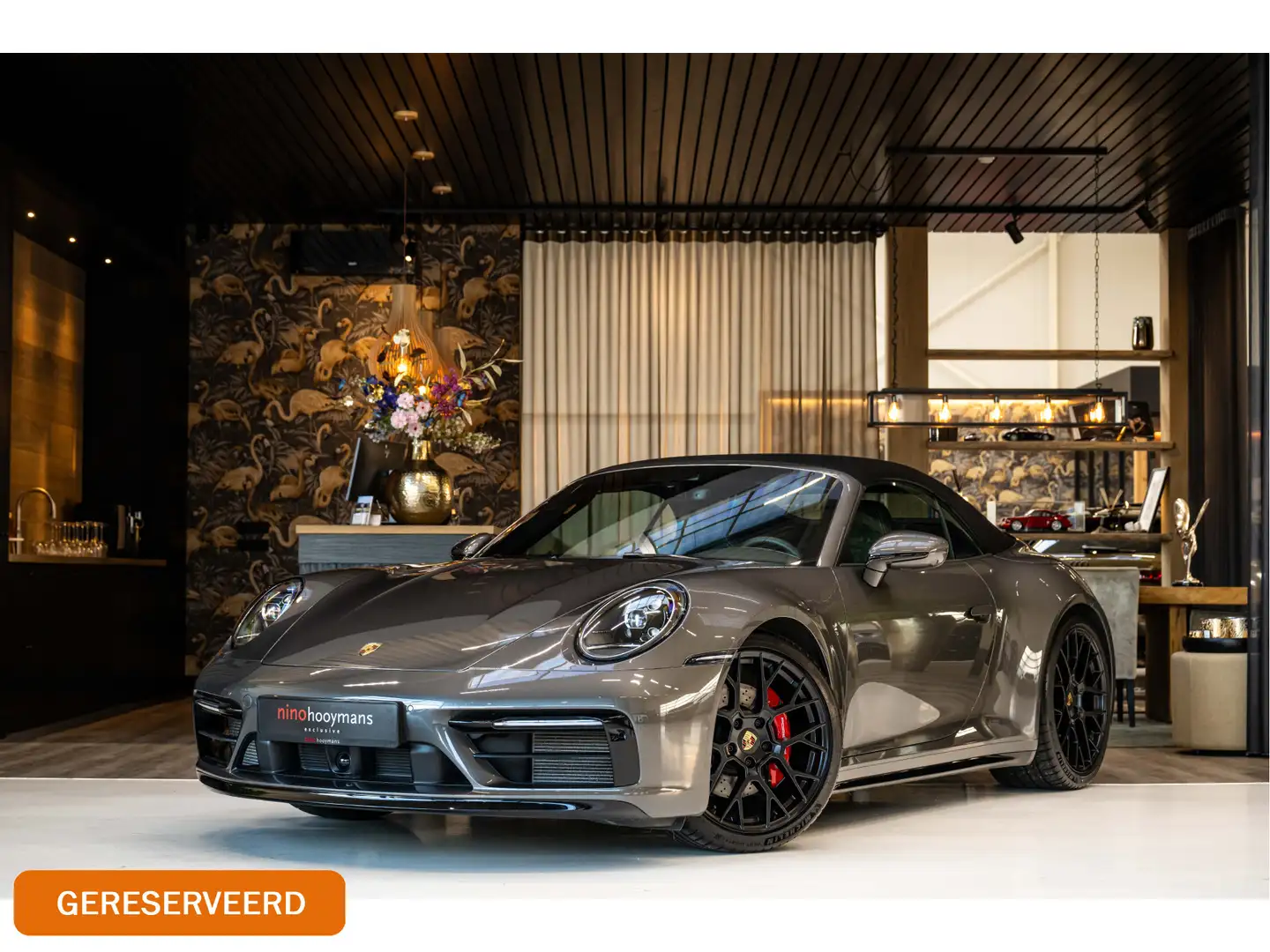 Porsche 992 Cabrio Carrera 4S | SportDesign | Burmester | PASM Gris - 1