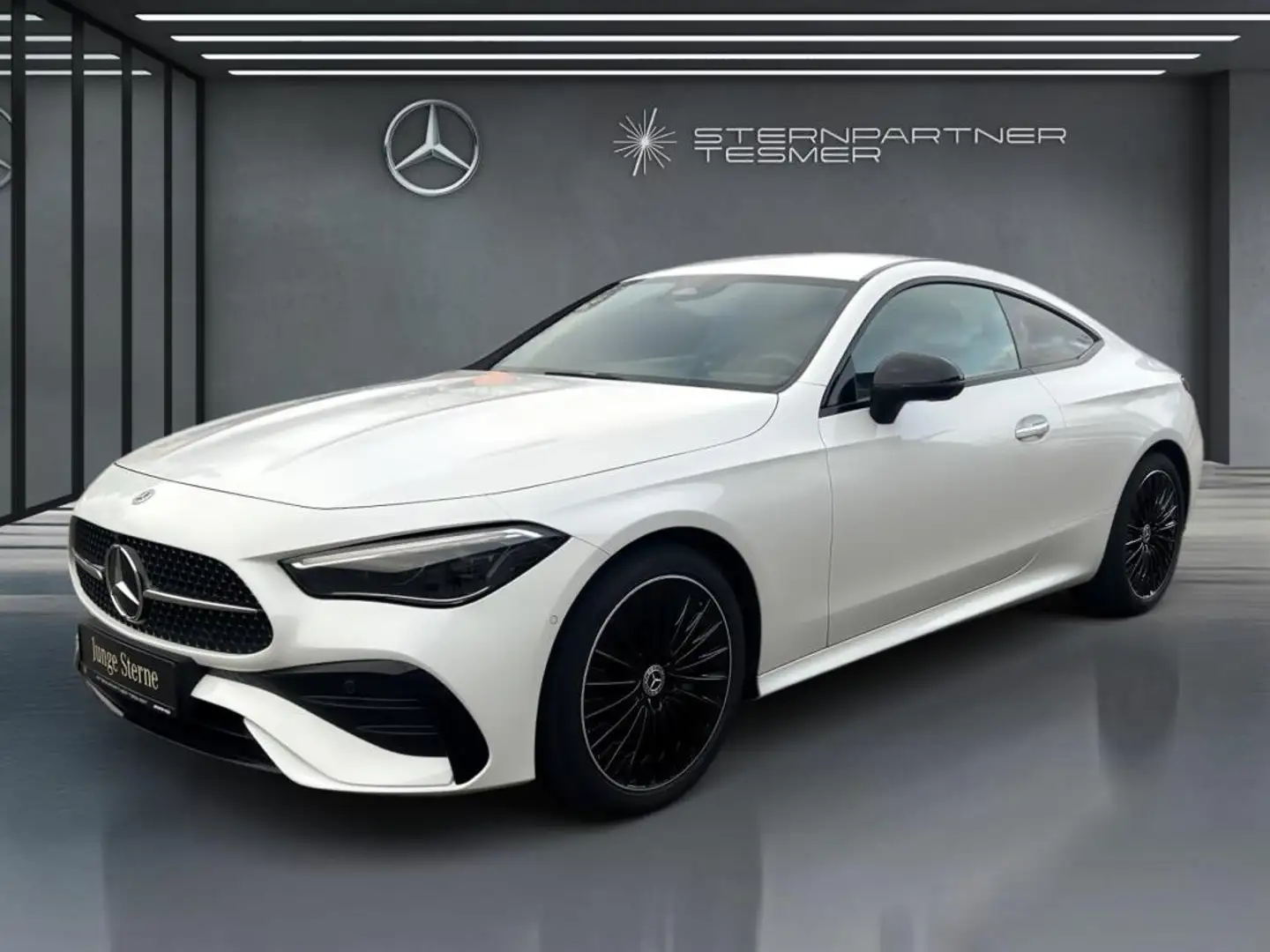 Mercedes-Benz CLE 200 Coupé AMG+Night+Burm.+360°+Mem+KeylessGo Weiß - 1