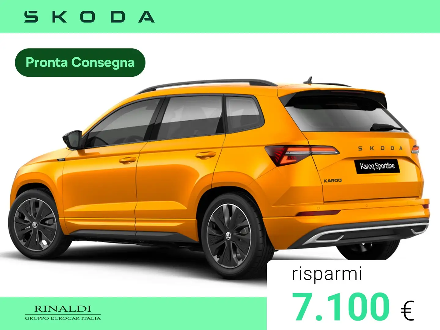 Skoda Karoq 1.5 tsi sportline dsg Arancione - 2