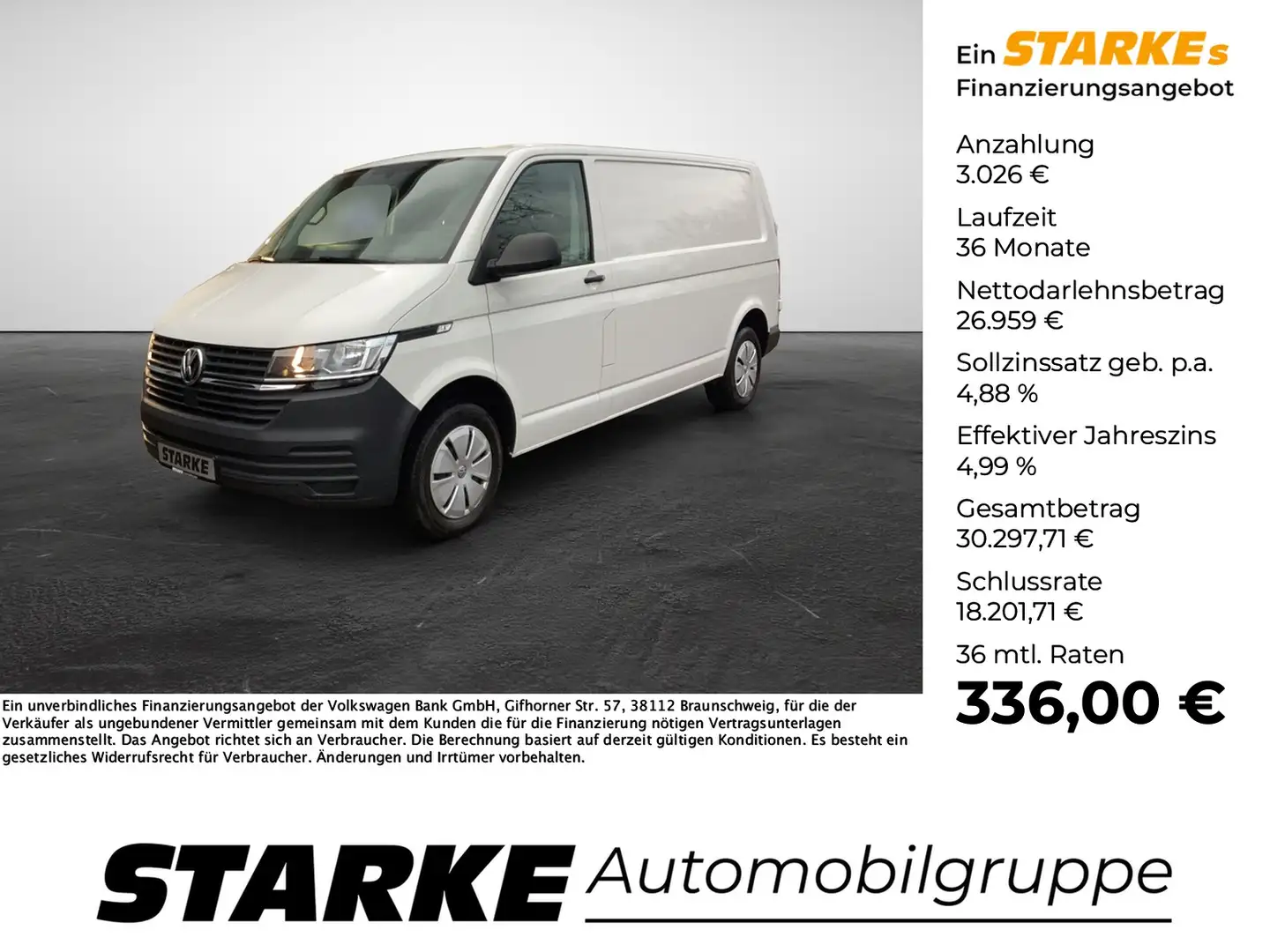 Volkswagen T6 Transporter T6.1 2.0 TDI Kasten LR Fehér - 1