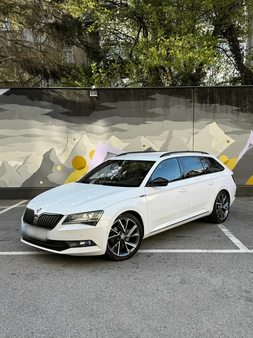 Skoda Superb Superb Kombi 2,0 TDI Sportline DSG Sportline Weiß - 2