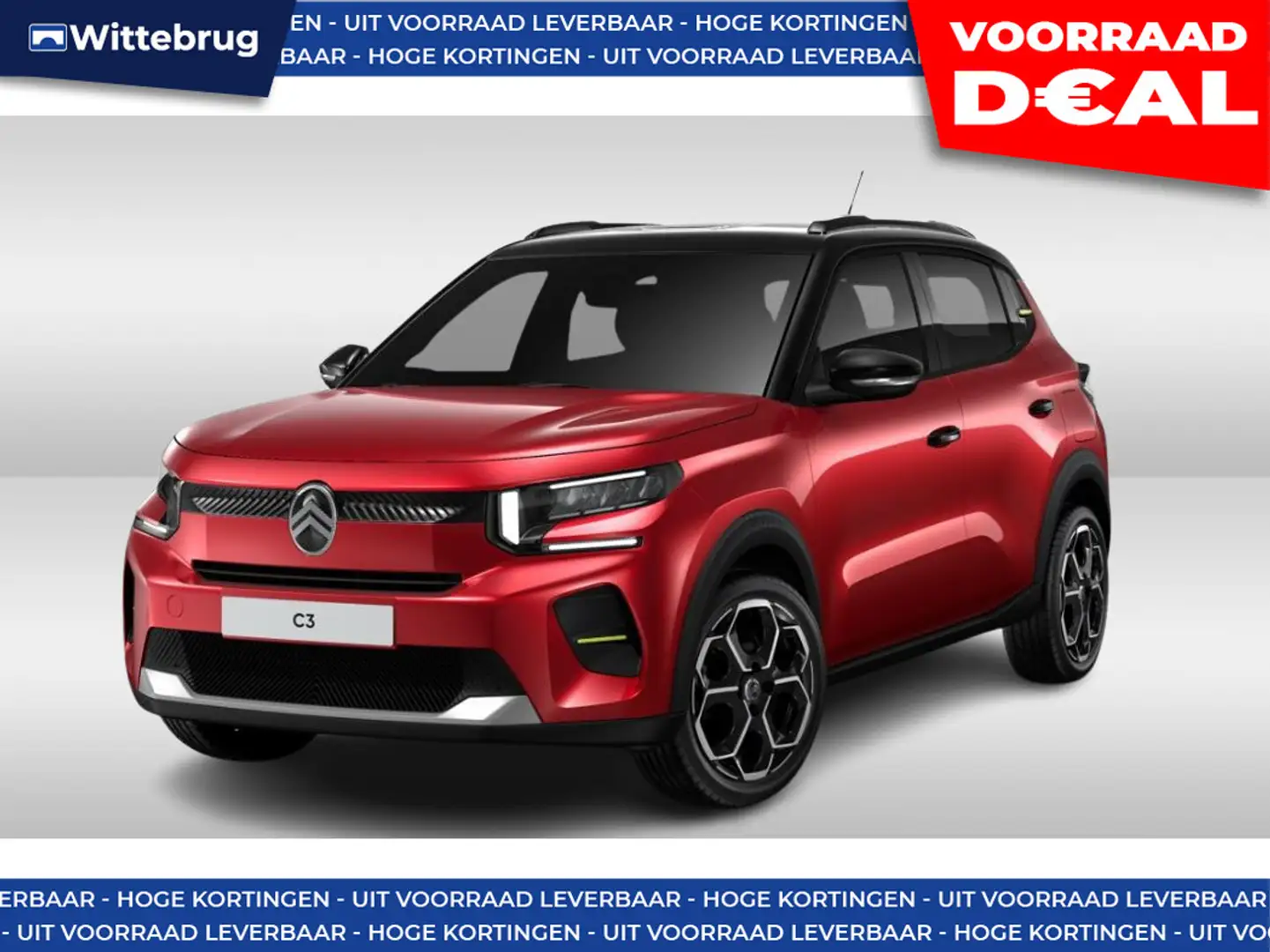 Citroen C3 1.2 Turbo You + Pack PLUS DIRECT RIJDEN - 8 JAAR G Rood - 1