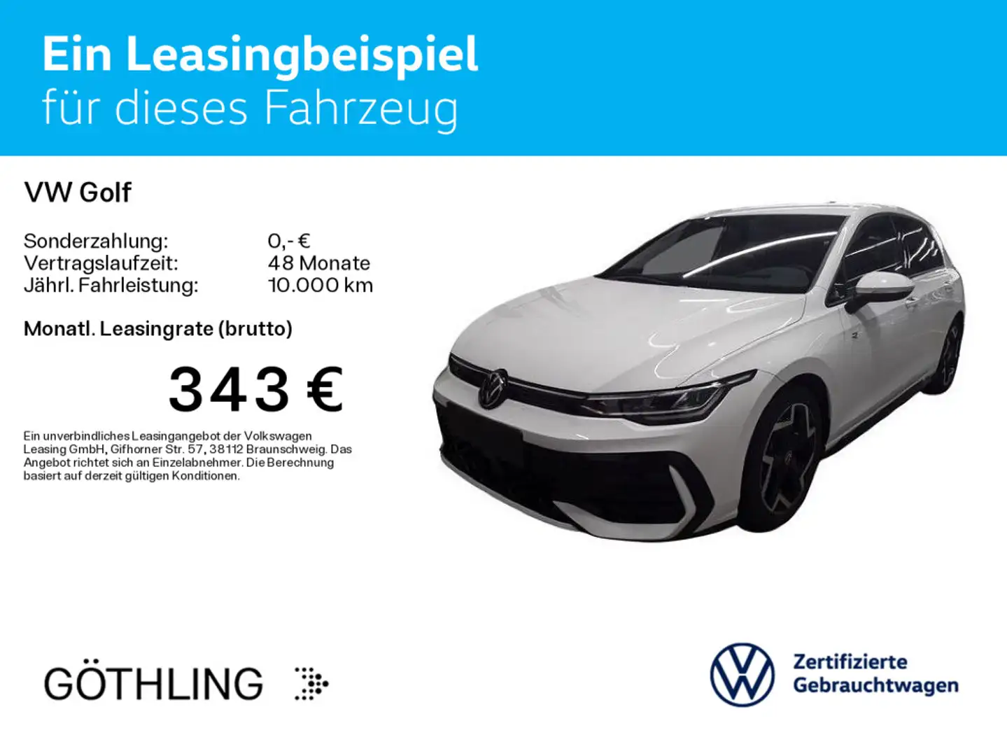 Volkswagen Golf R-Line 1.5 eTSI DSG*NAVI*KAM*HUD*ASG*SHZ*ID Weiß - 2